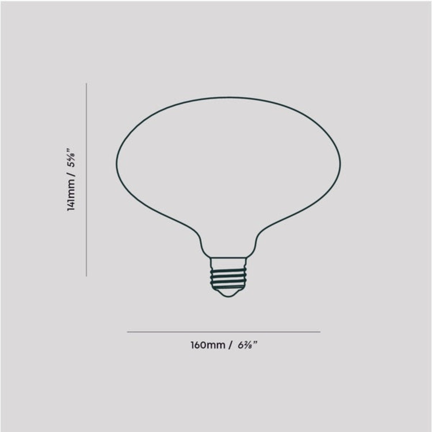 Oval Dim to Warm Plug-In Pendant in Graphite