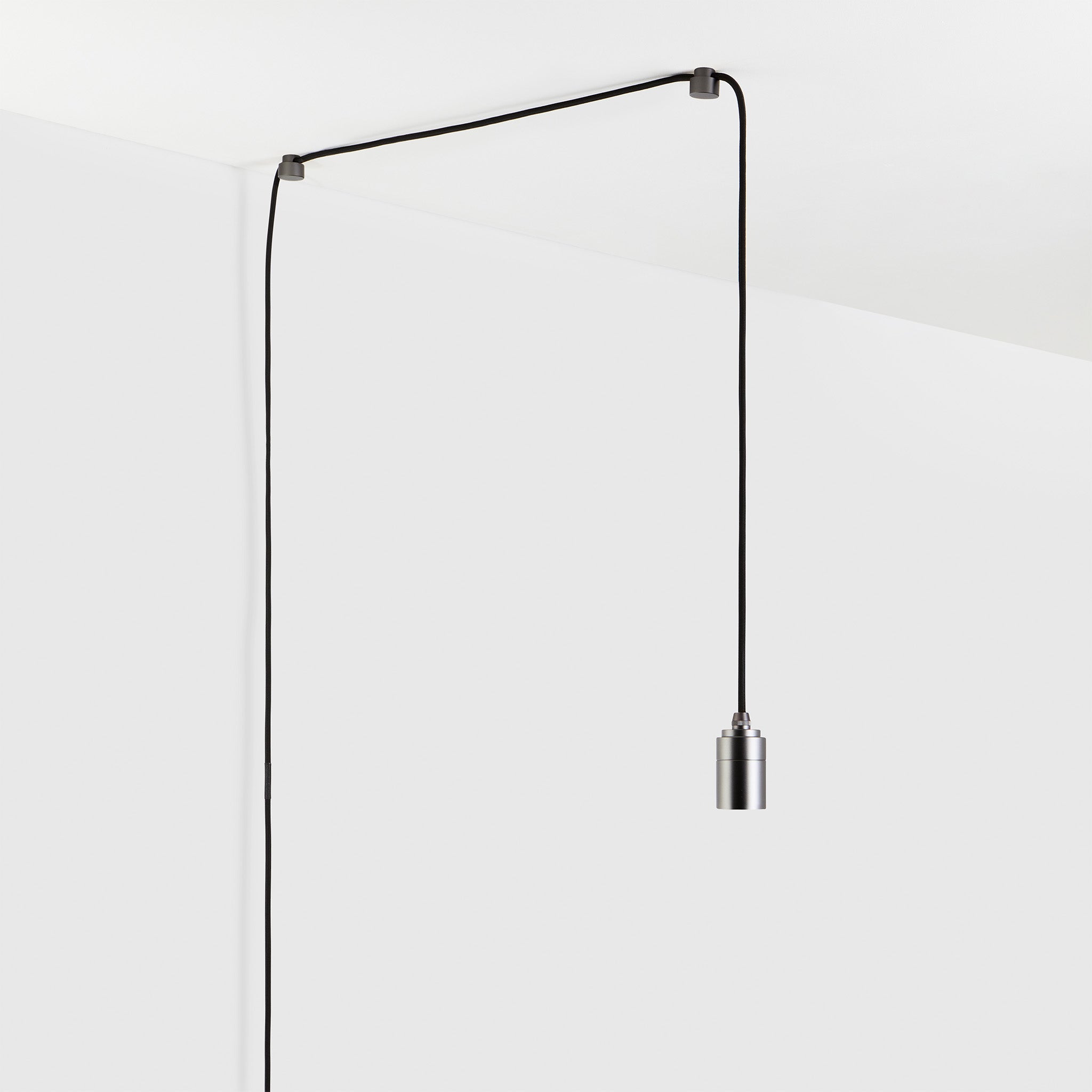 Oval Dim to Warm Plug-In Pendant in Graphite