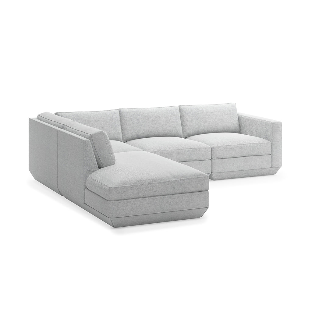 Podium Modular 4PC Lounge Sectional A | Left Facing