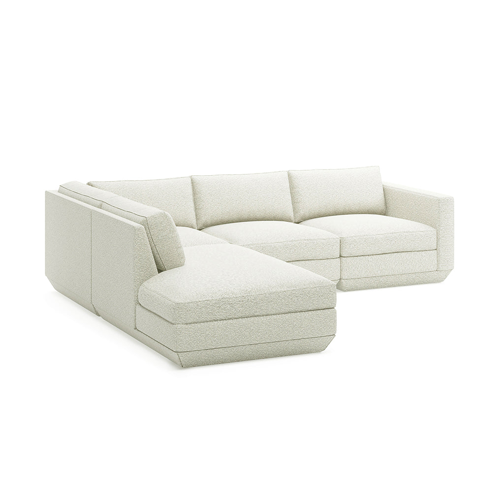 Podium Modular 4PC Lounge Sectional A | Left Facing