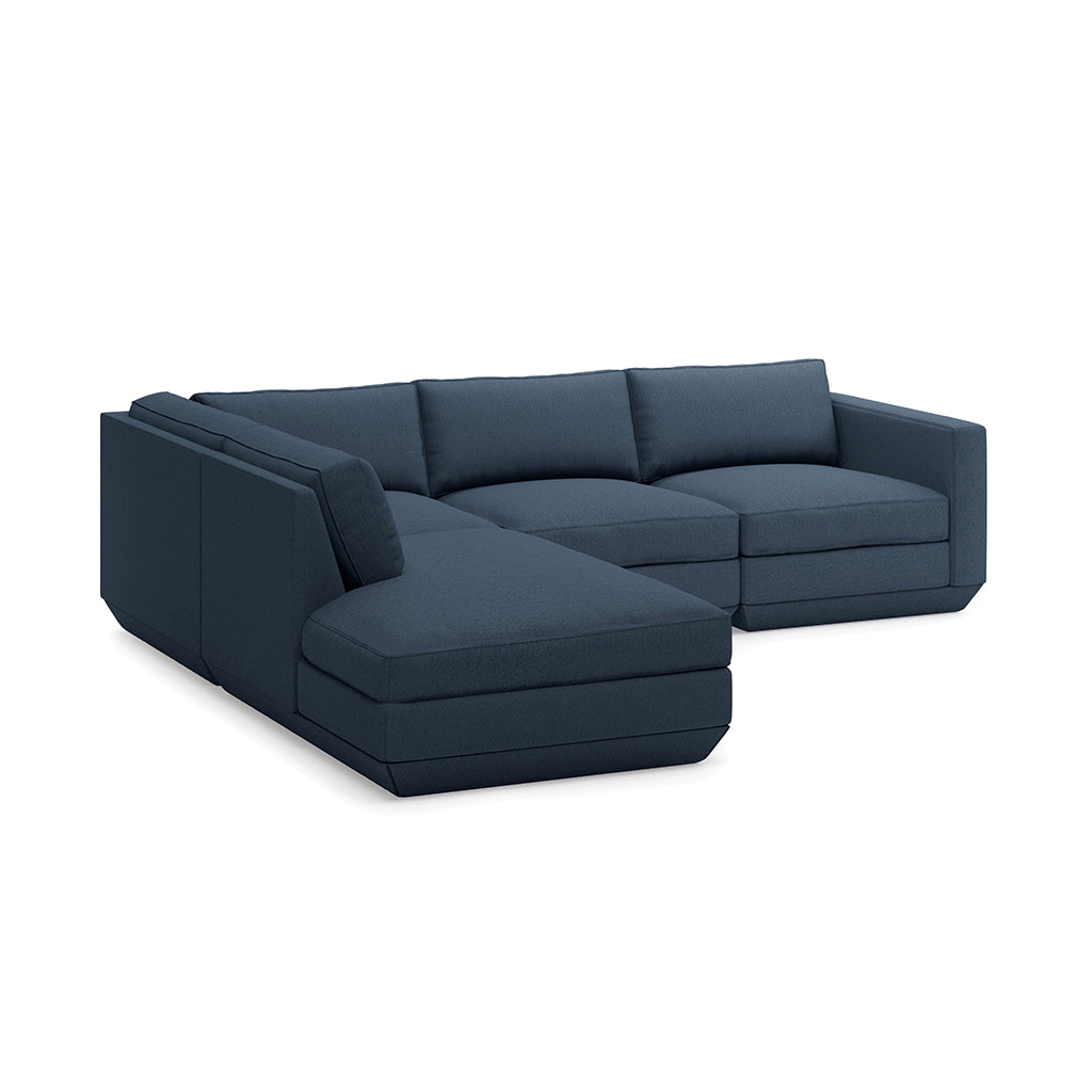 Podium Modular 4PC Lounge Sectional A | Left Facing