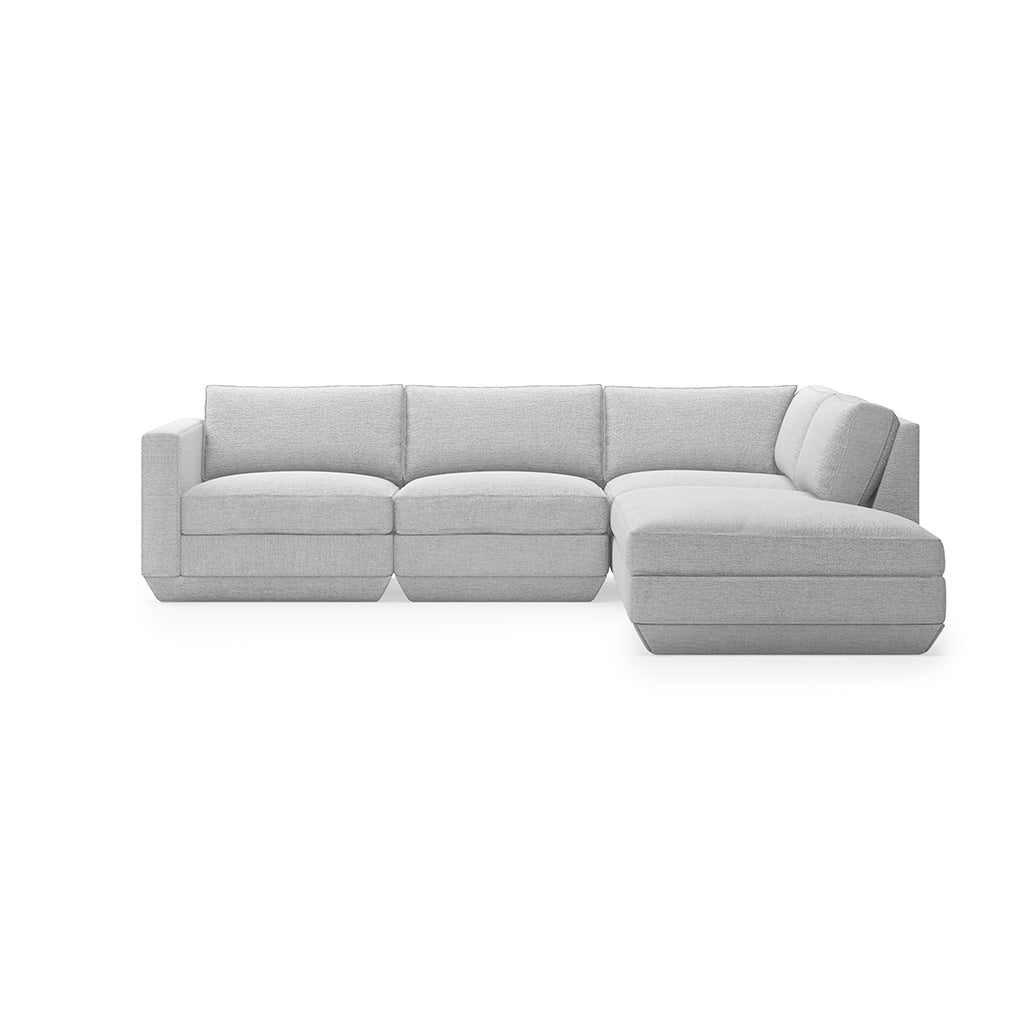 Podium Modular 4PC Lounge Sectional A | Right Facing
