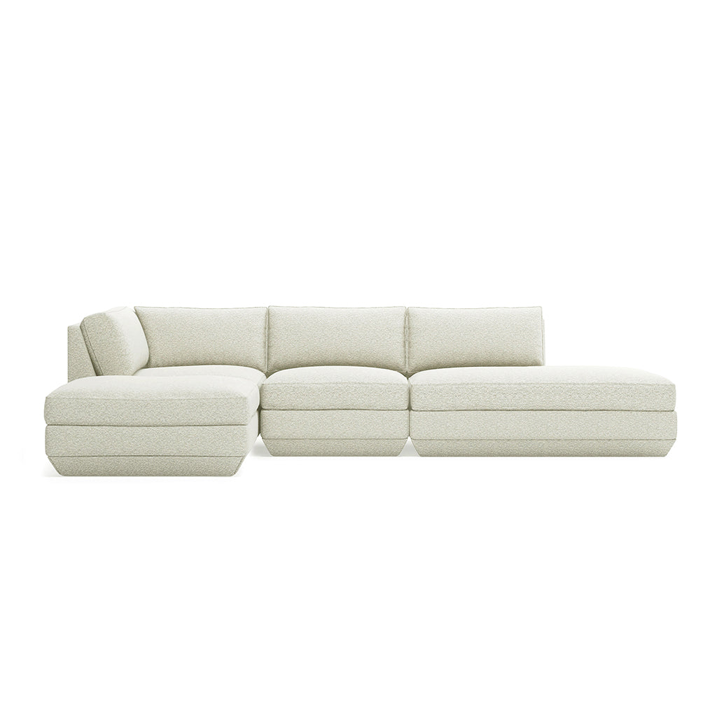 Podium Modular 4PC Lounge Sectional B | Left Facing
