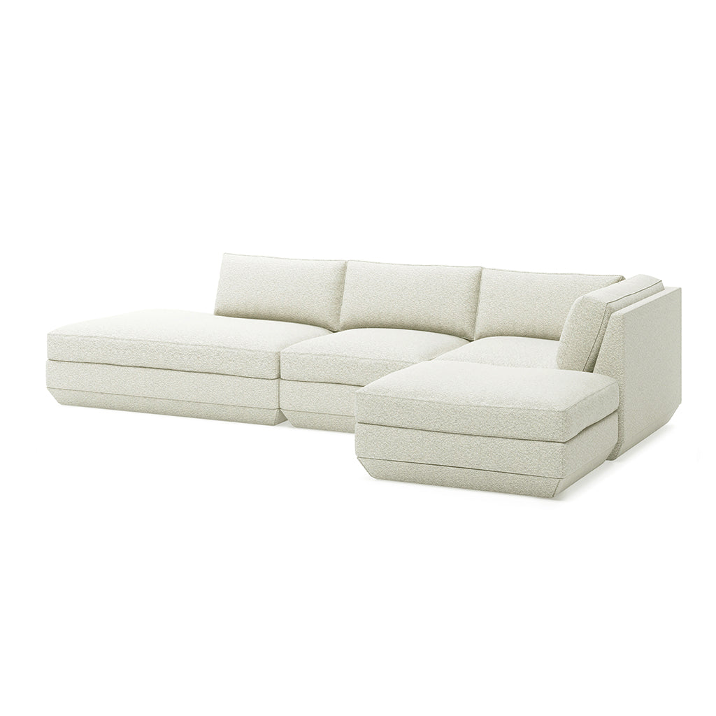 Podium Modular 4PC Lounge Sectional B | Right Facing