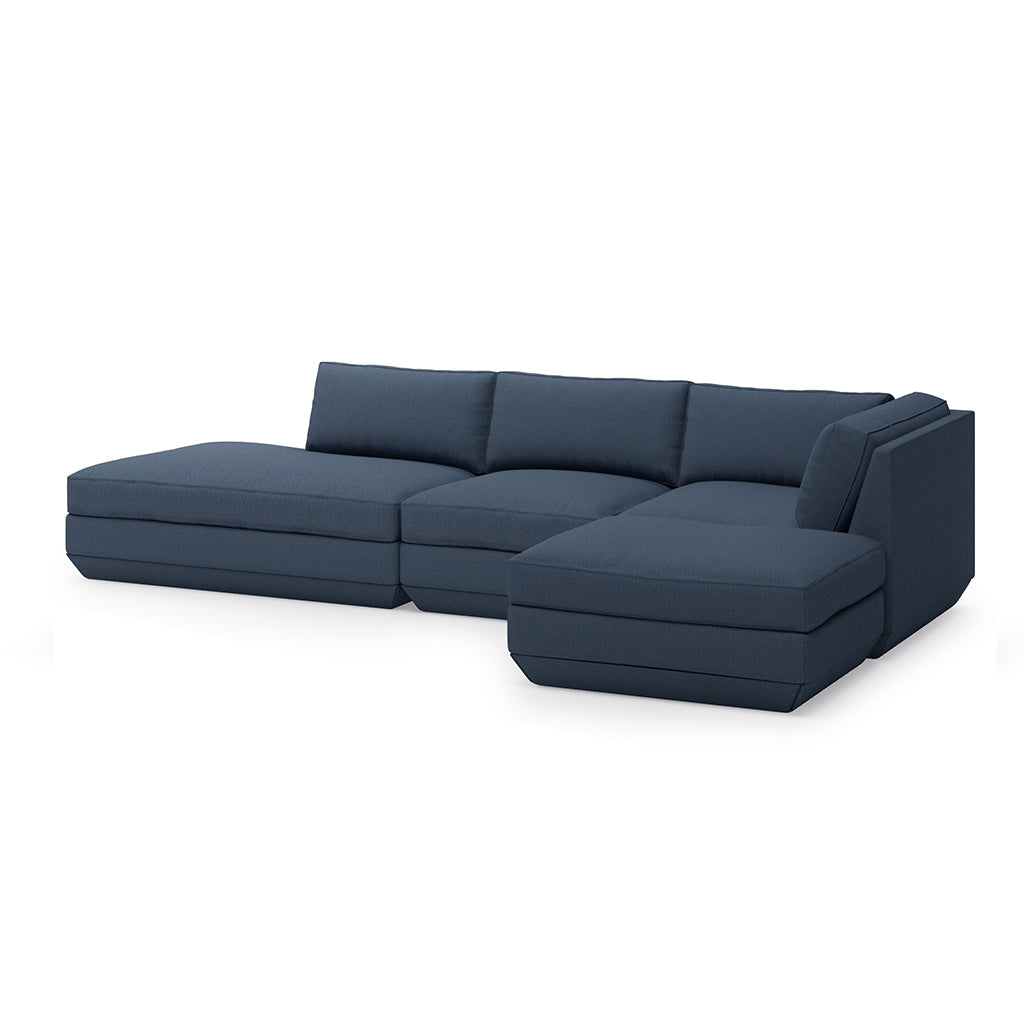 Podium Modular 4PC Lounge Sectional B | Right Facing