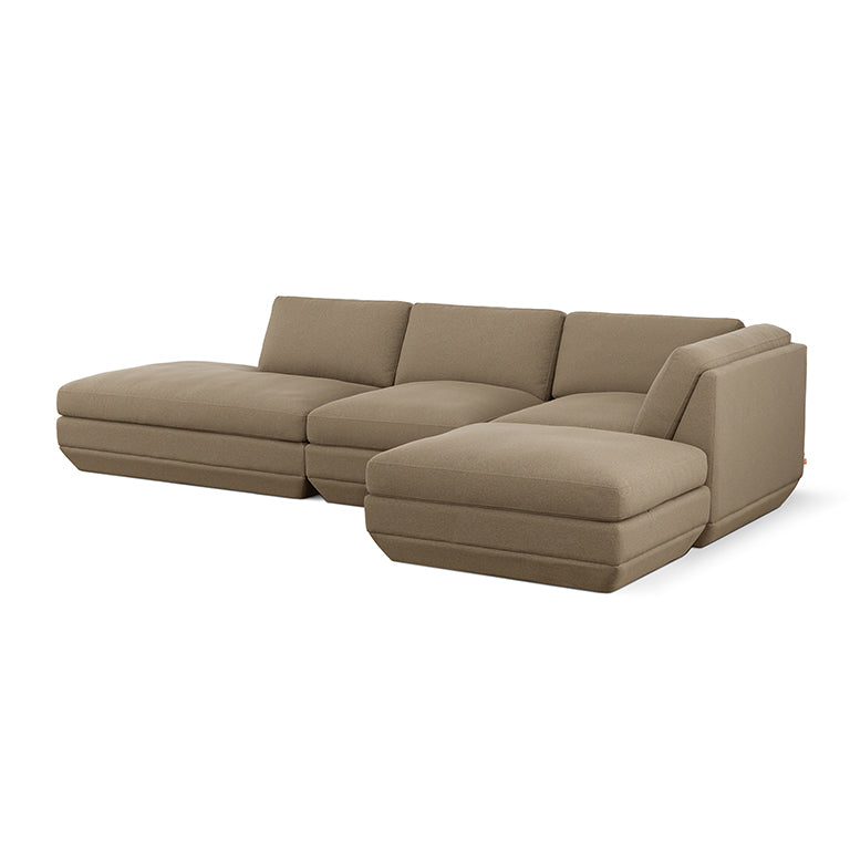 Podium Modular 4PC Lounge Sectional B | Right Facing