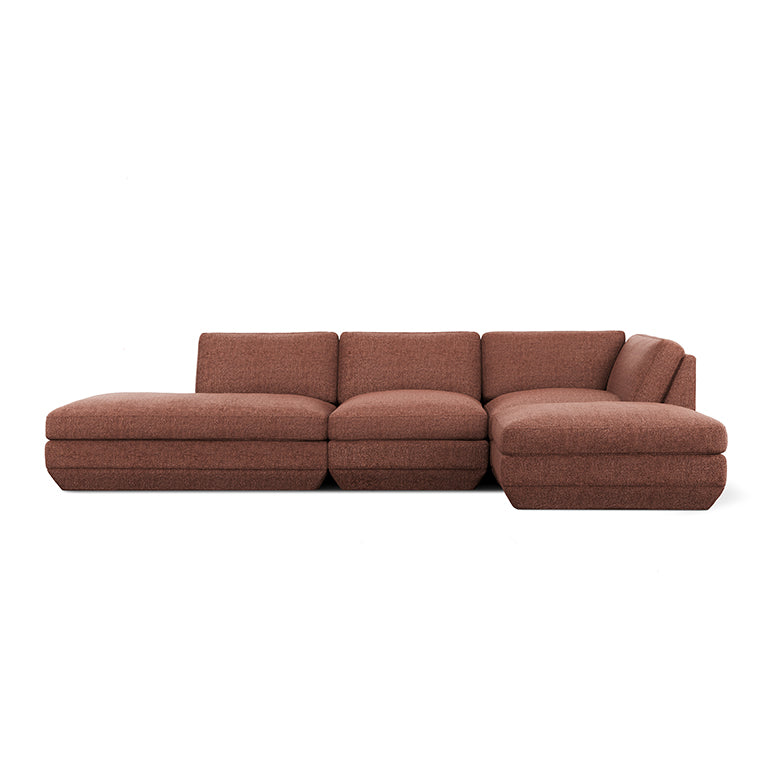 Podium Modular 4PC Lounge Sectional B | Right Facing