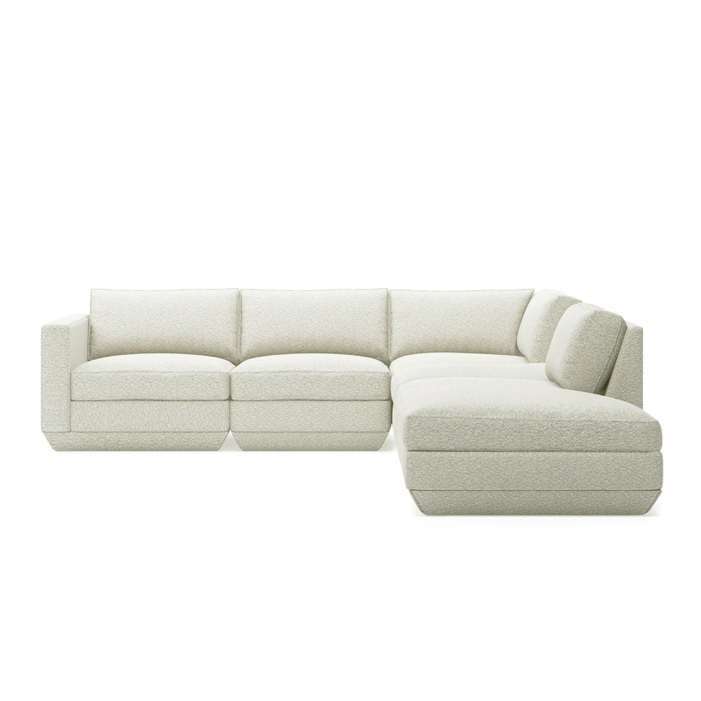 Podium Modular Five Piece Group Seating Sectional | Right Facing