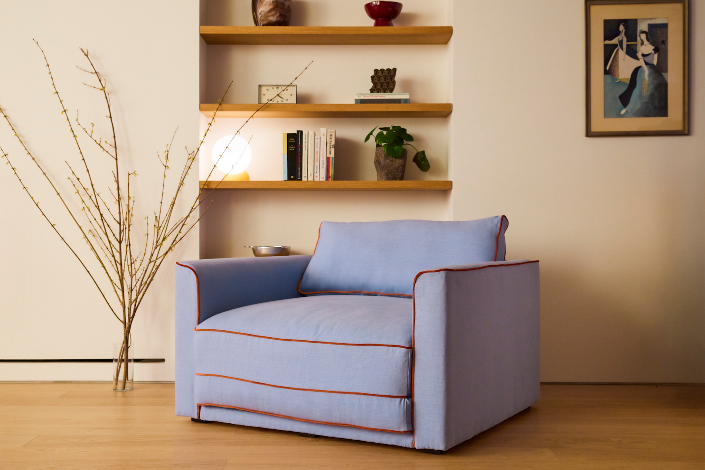 The Eclipse Sleeper Chair in Hemp Blend
