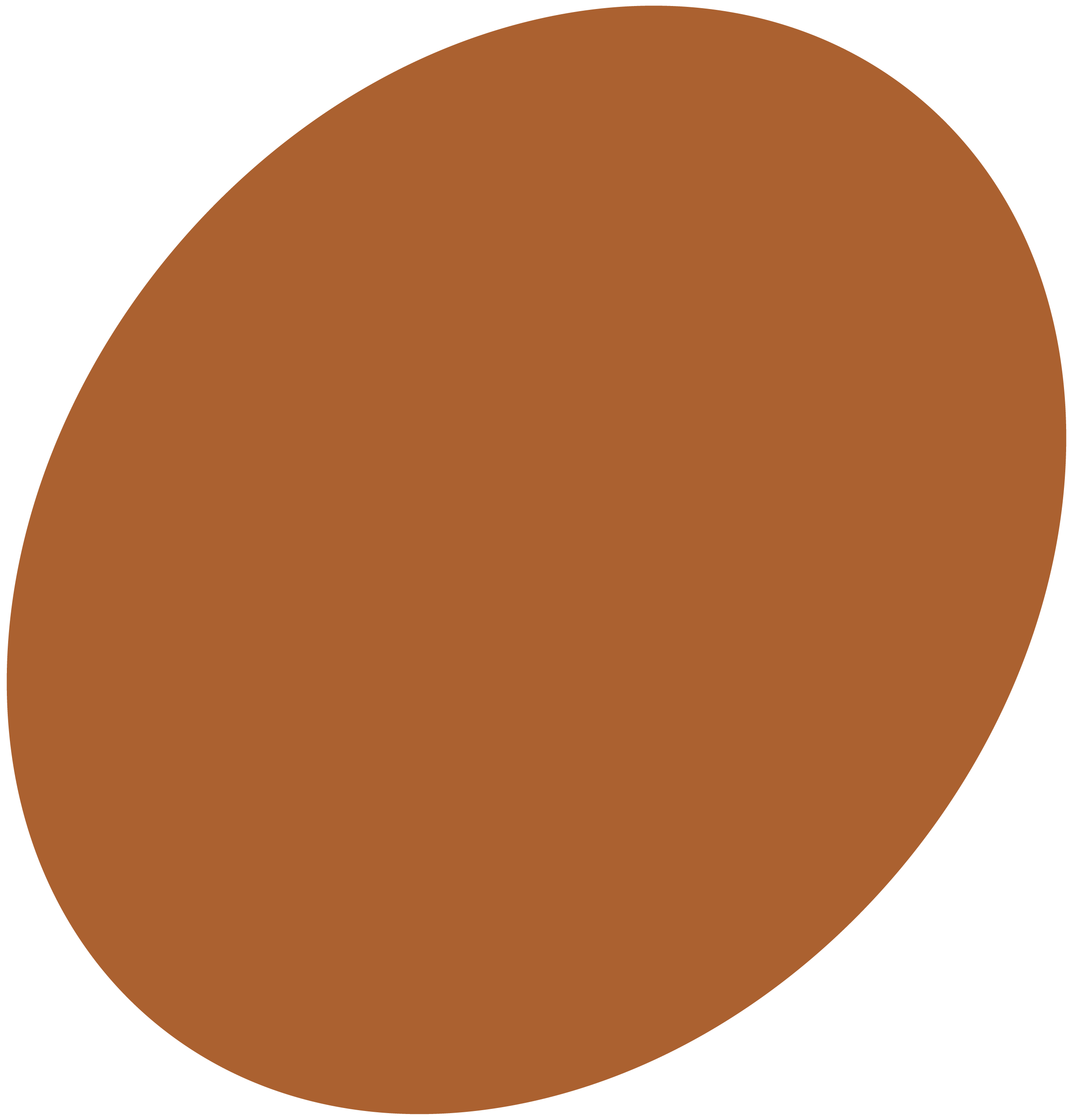 Brown half oval icon