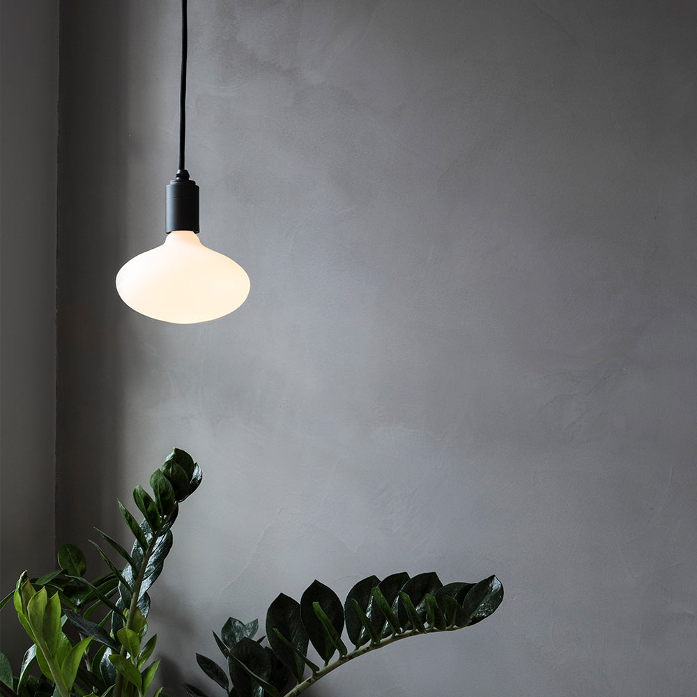 Oval Dim to Warm Plug-In Pendant in Graphite