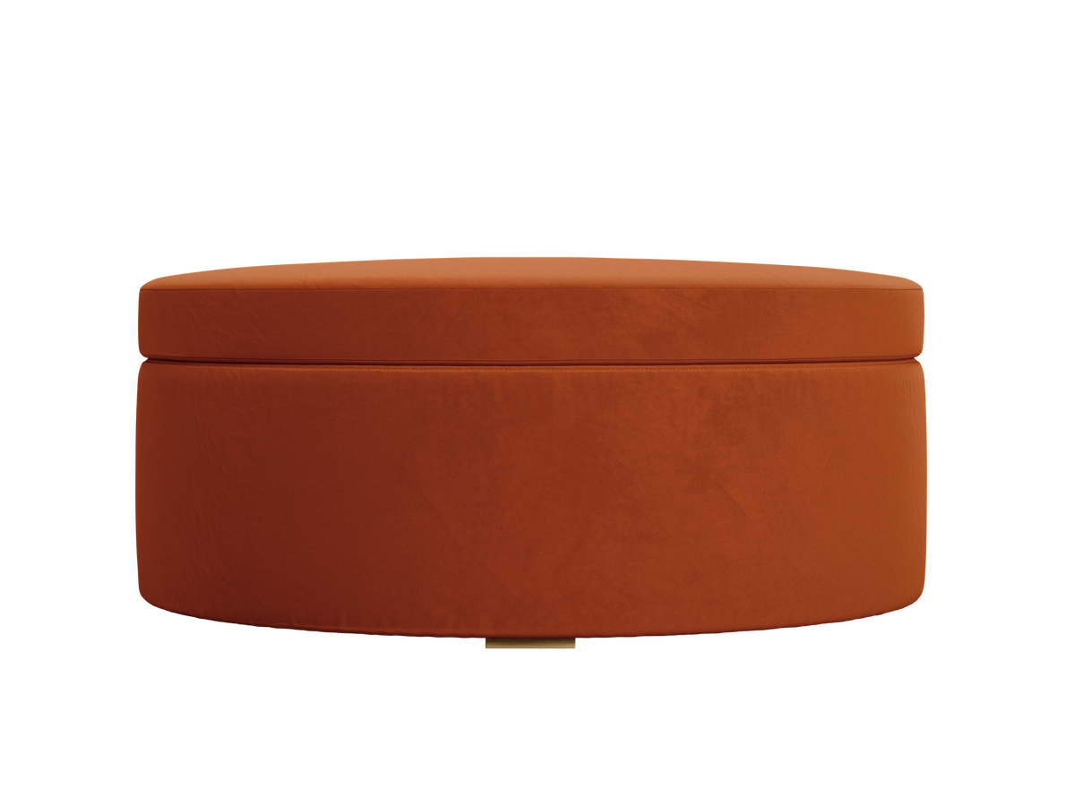 The Evergreen Storage Ottoman | Recycled Velvet
