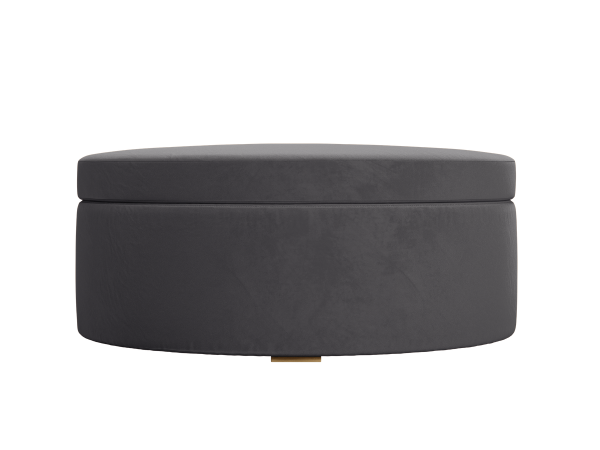 The Evergreen Storage Ottoman | Recycled Velvet