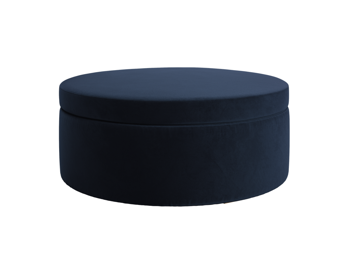The Evergreen Storage Ottoman | Recycled Velvet