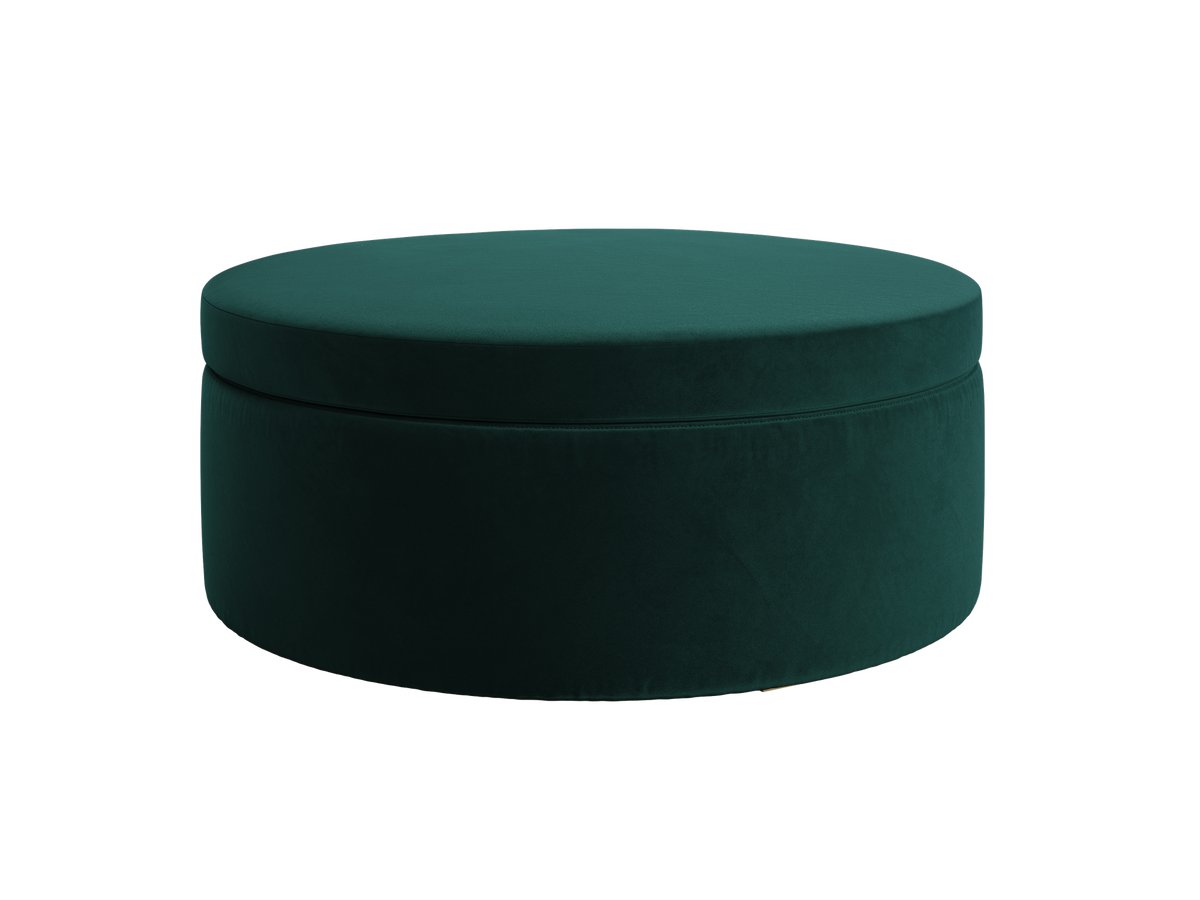 The Evergreen Storage Ottoman | Recycled Velvet