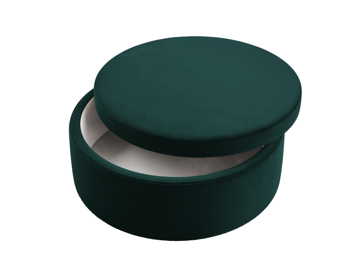 The Evergreen Storage Ottoman | Recycled Velvet