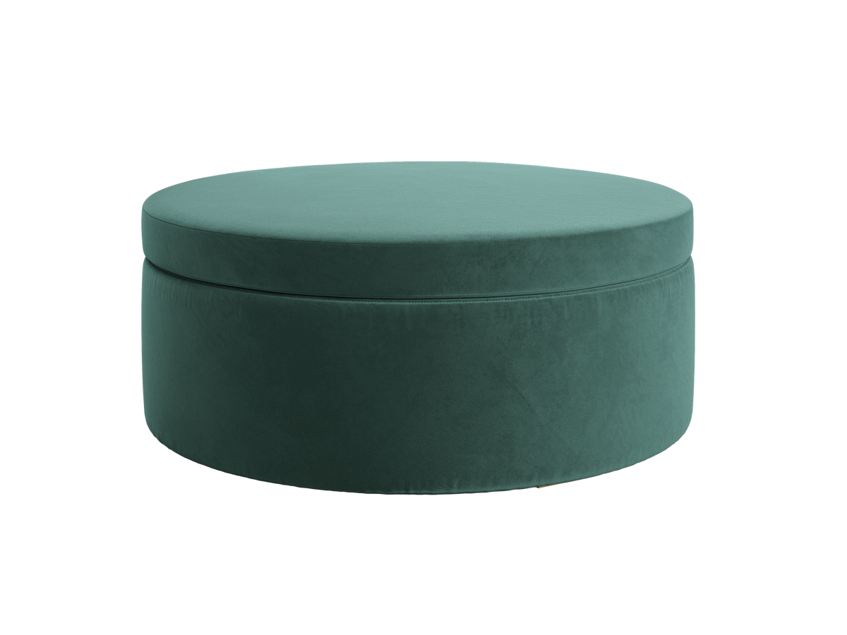 The Evergreen Storage Ottoman | Recycled Velvet