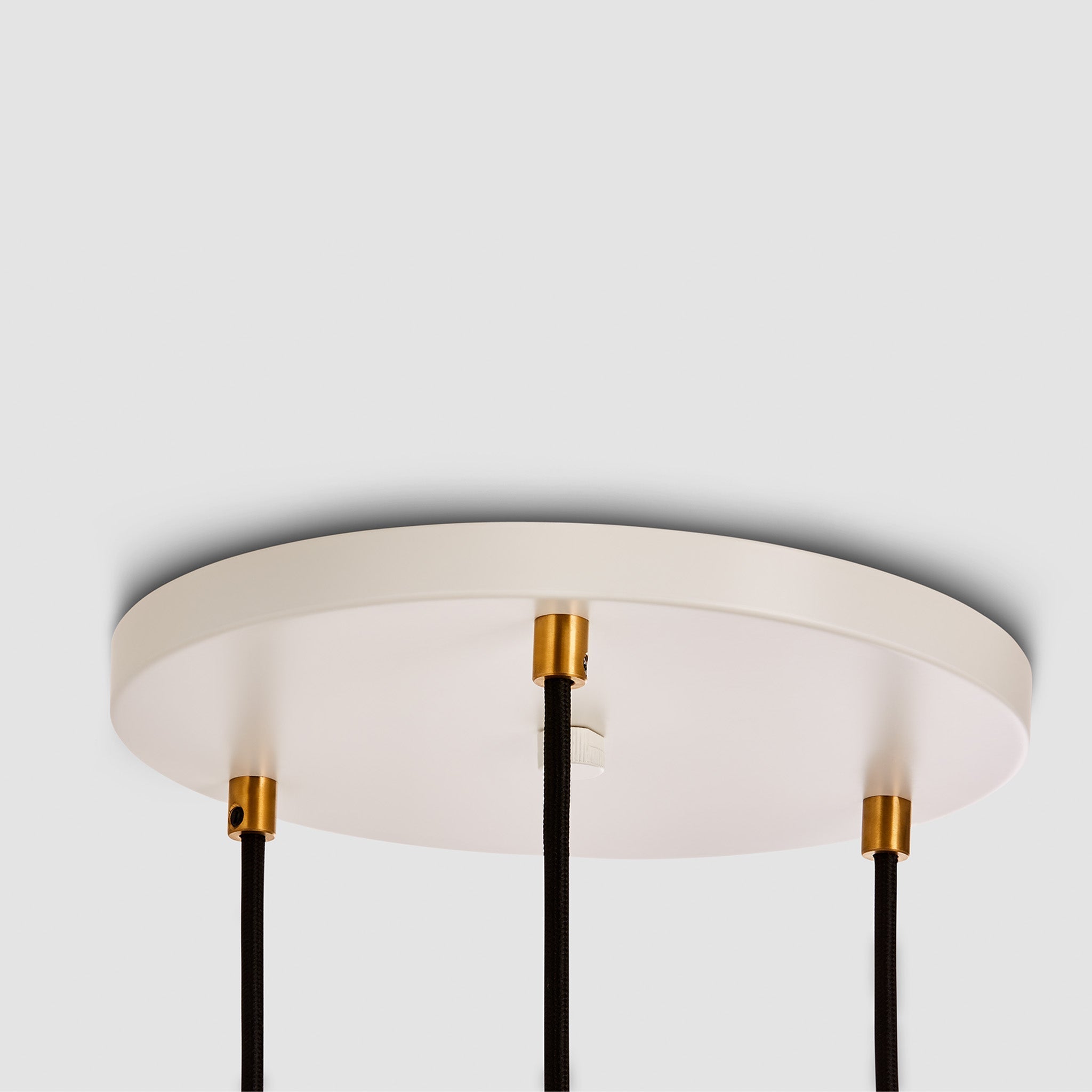 Triple Pendant in Oak + Sphere IV - White Canopy