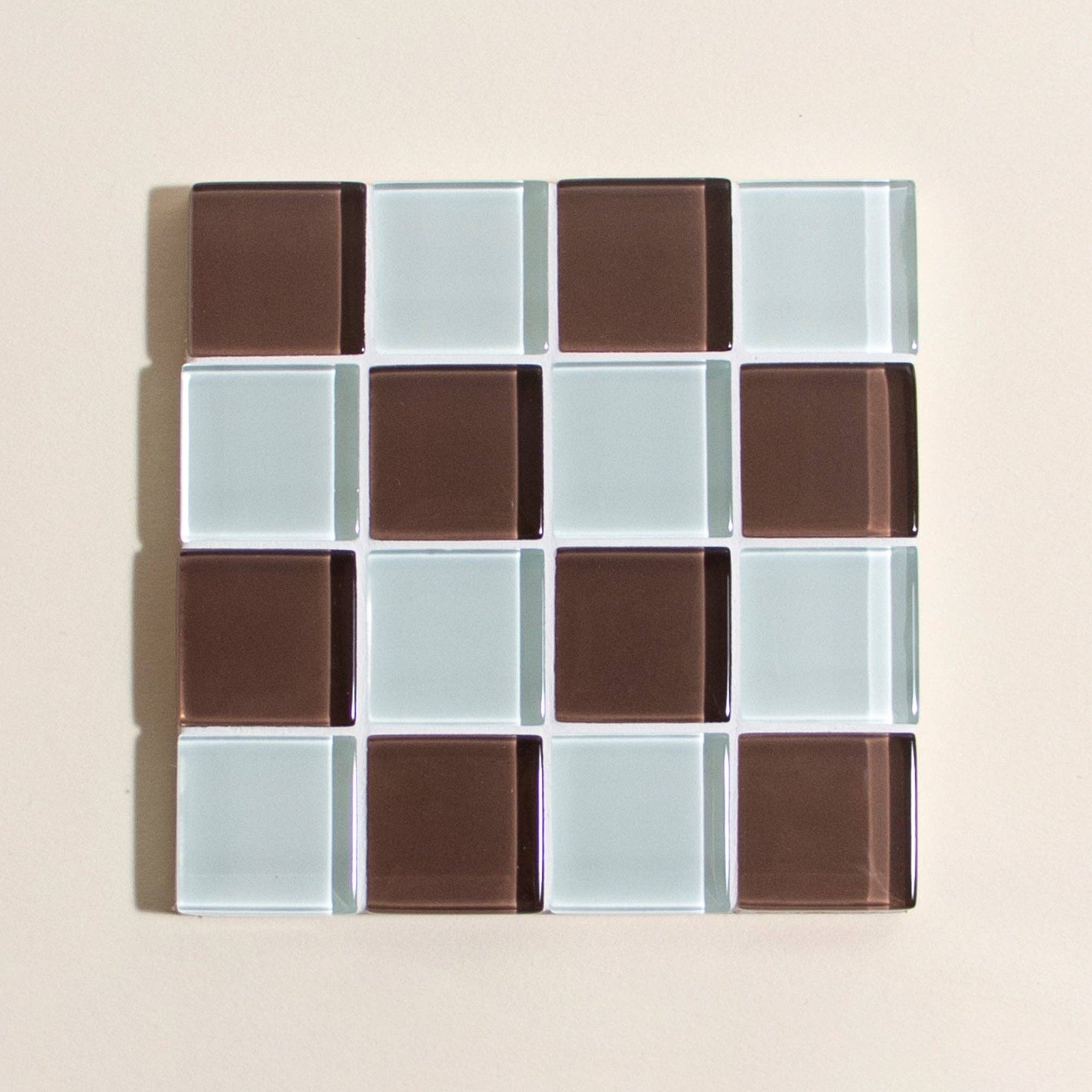 Glass Tile Coaster | Classic Milk Chocolate
