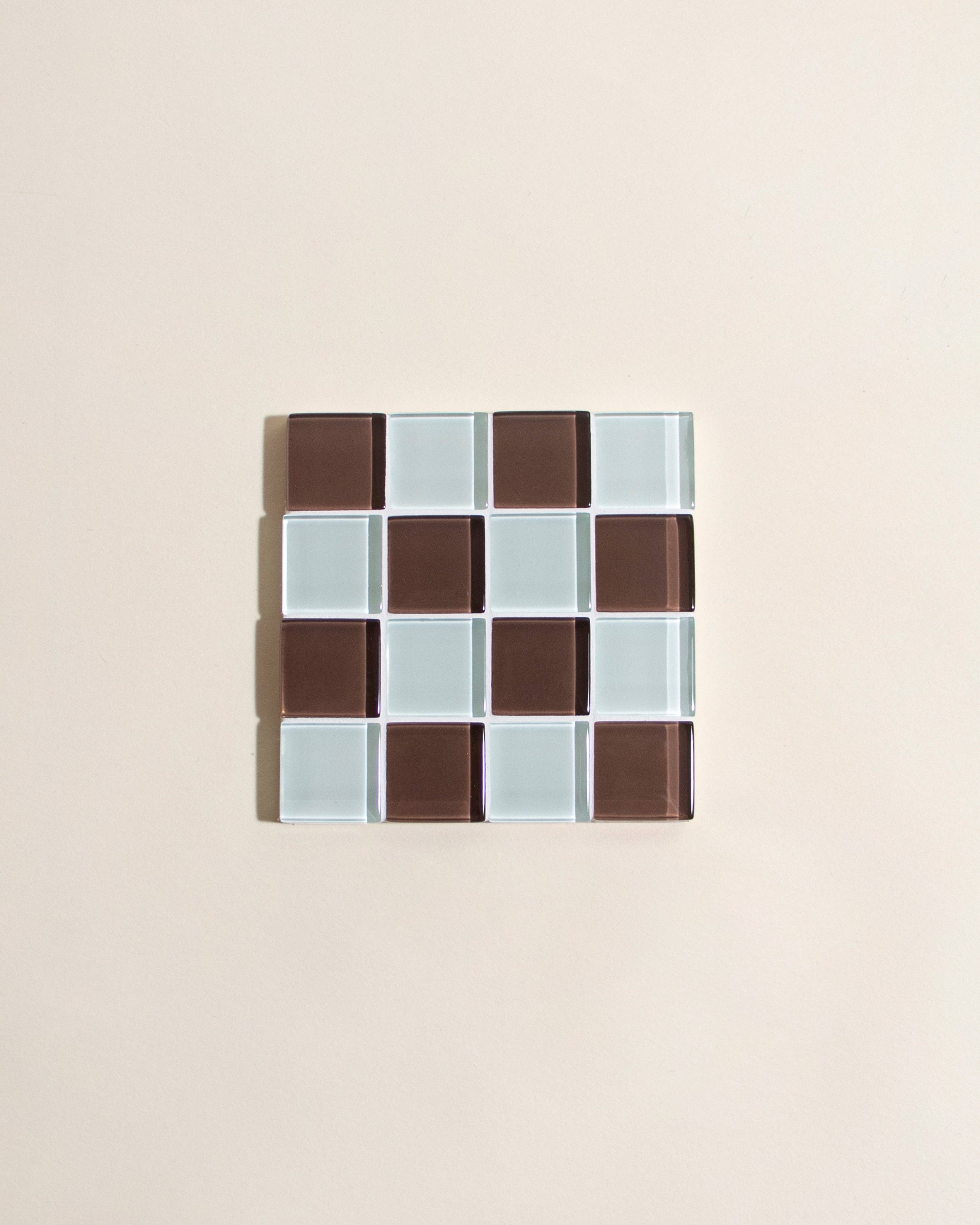 Glass Tile Coaster | Classic Milk Chocolate