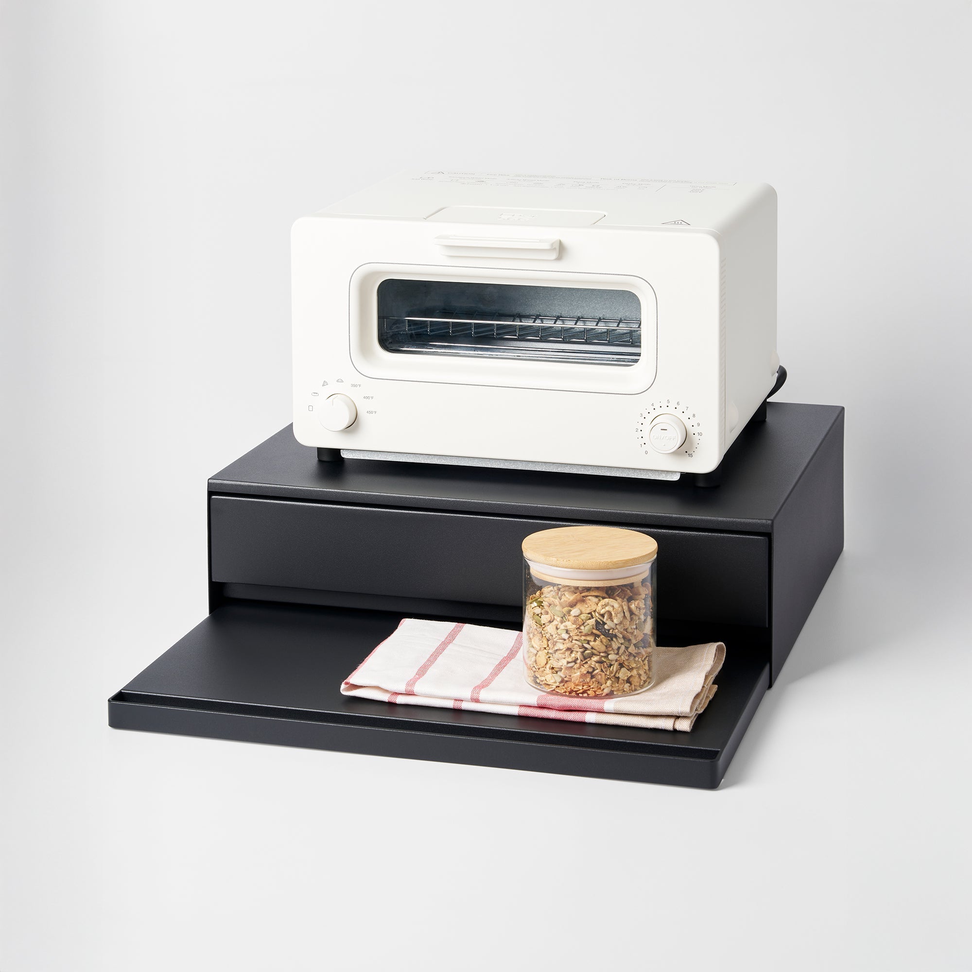 Countertop Drawer with Pull-Out Shelf