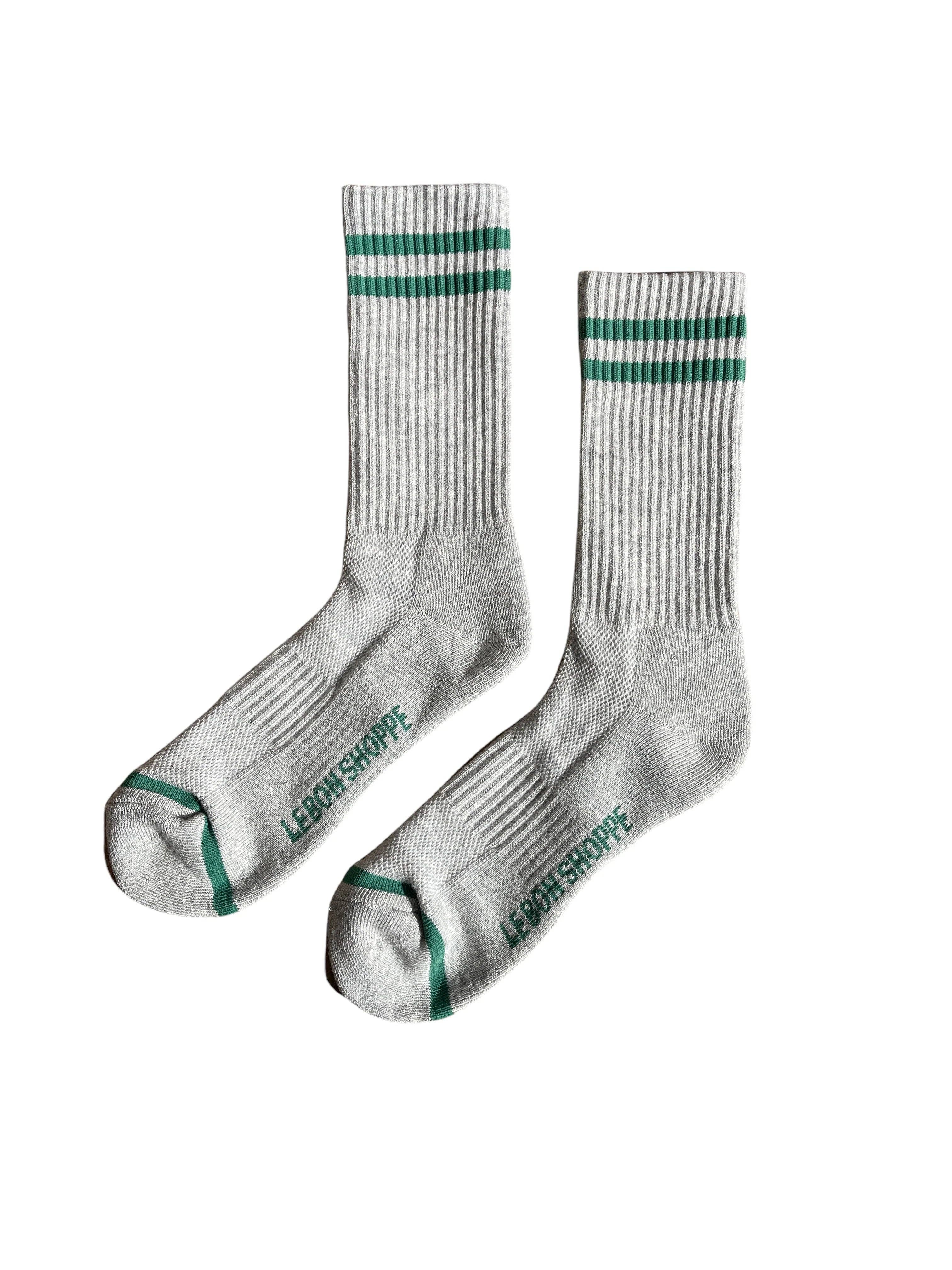 Extended Boyfriend Socks | Light Grey