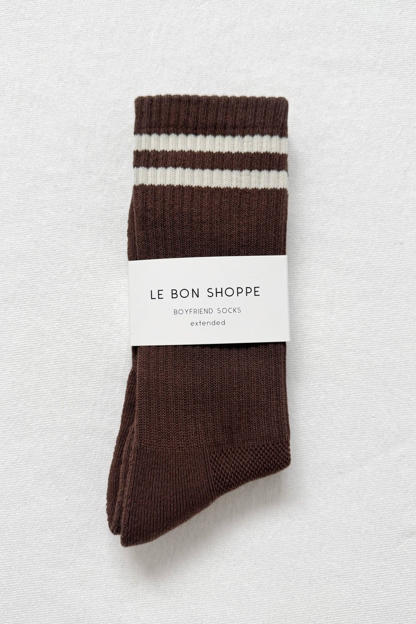 Extended Boyfriend Socks | Wood