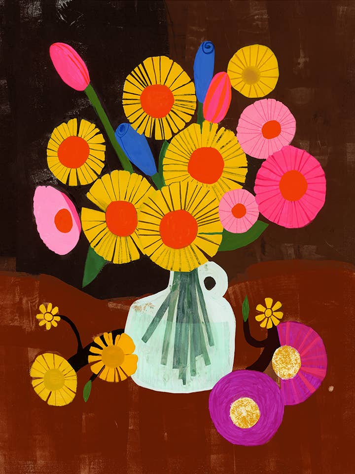 Art Print - Pink Bouquet: 8x10