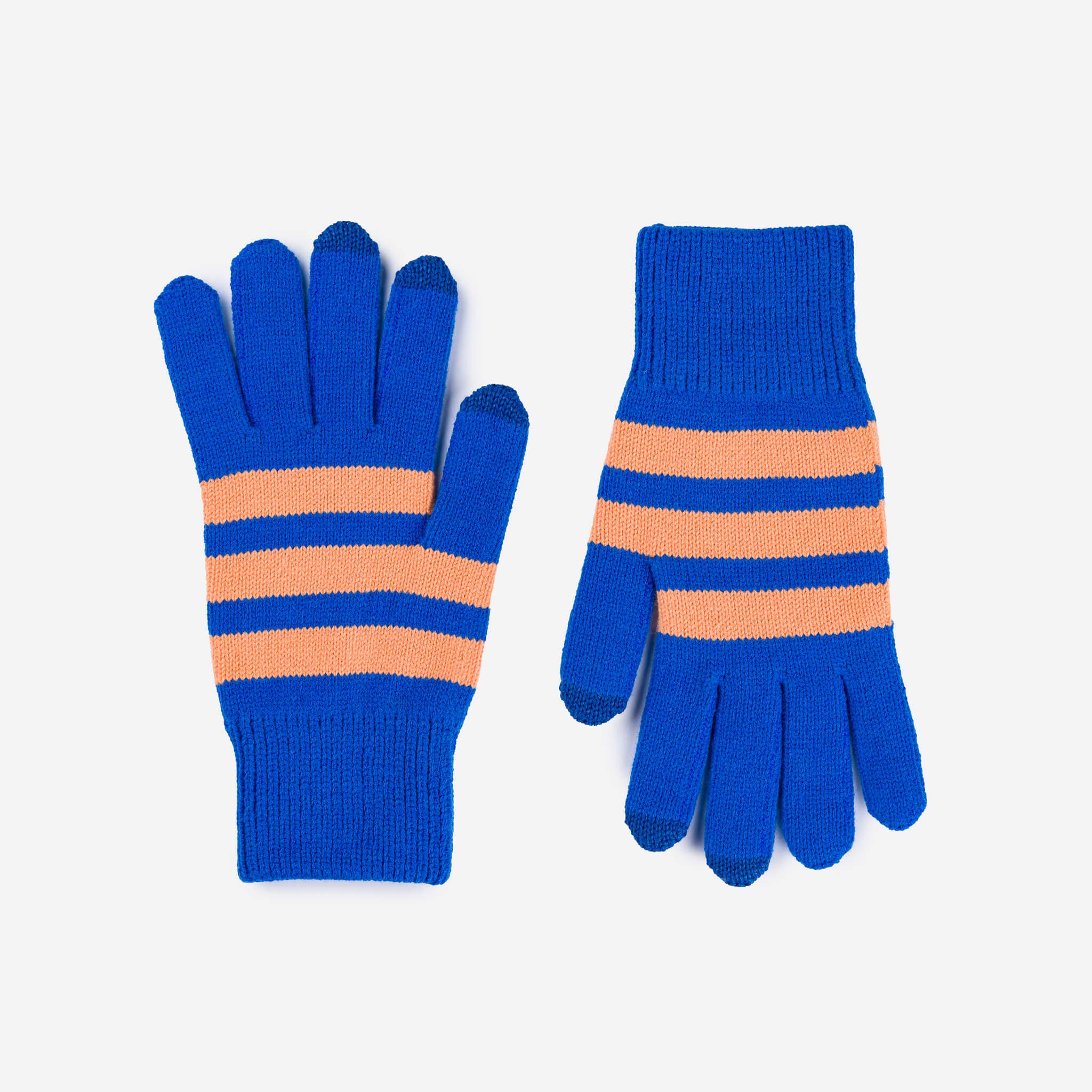 Striped Touchscreen Gloves: Kelly Lilac