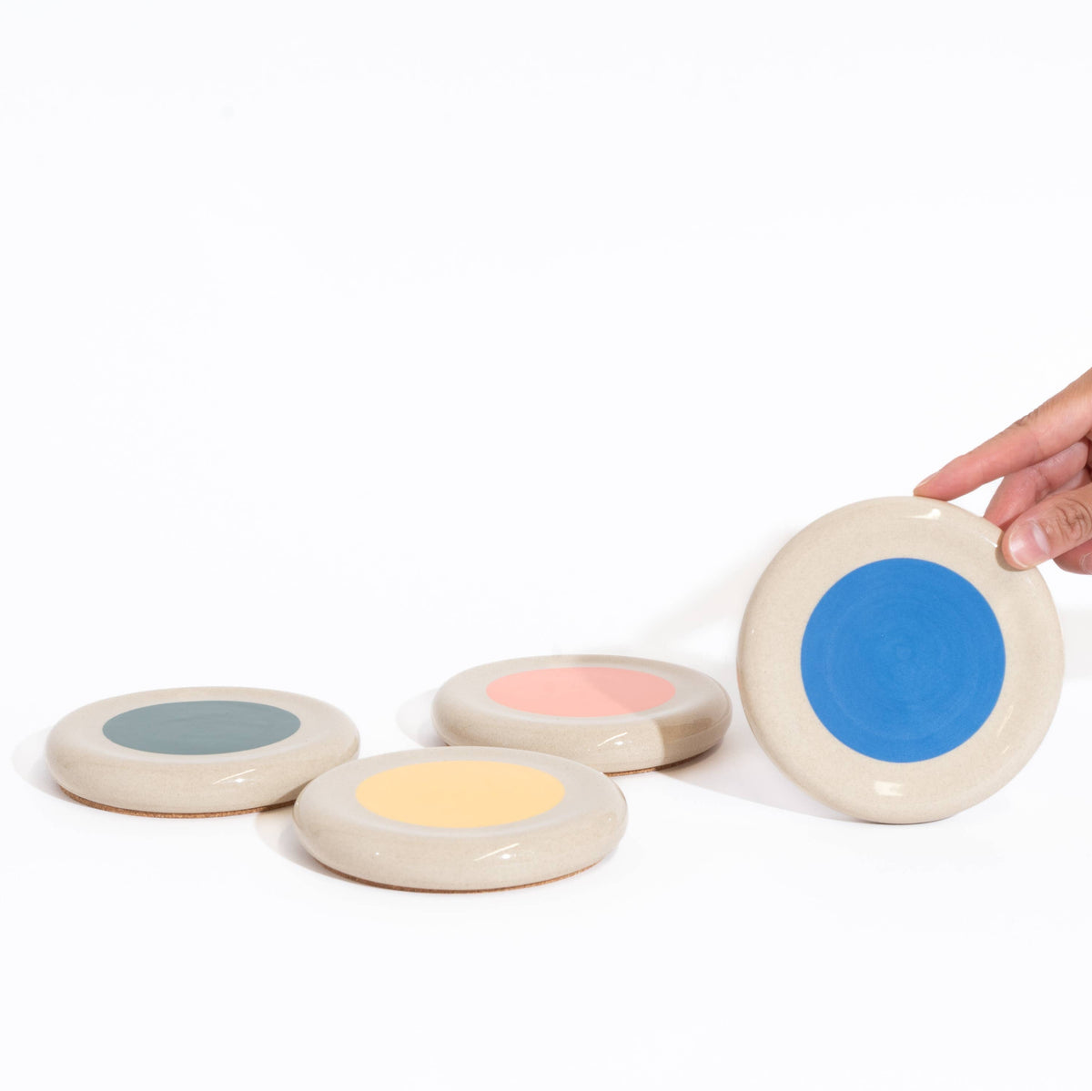 Color Block Coasters | Set of 4