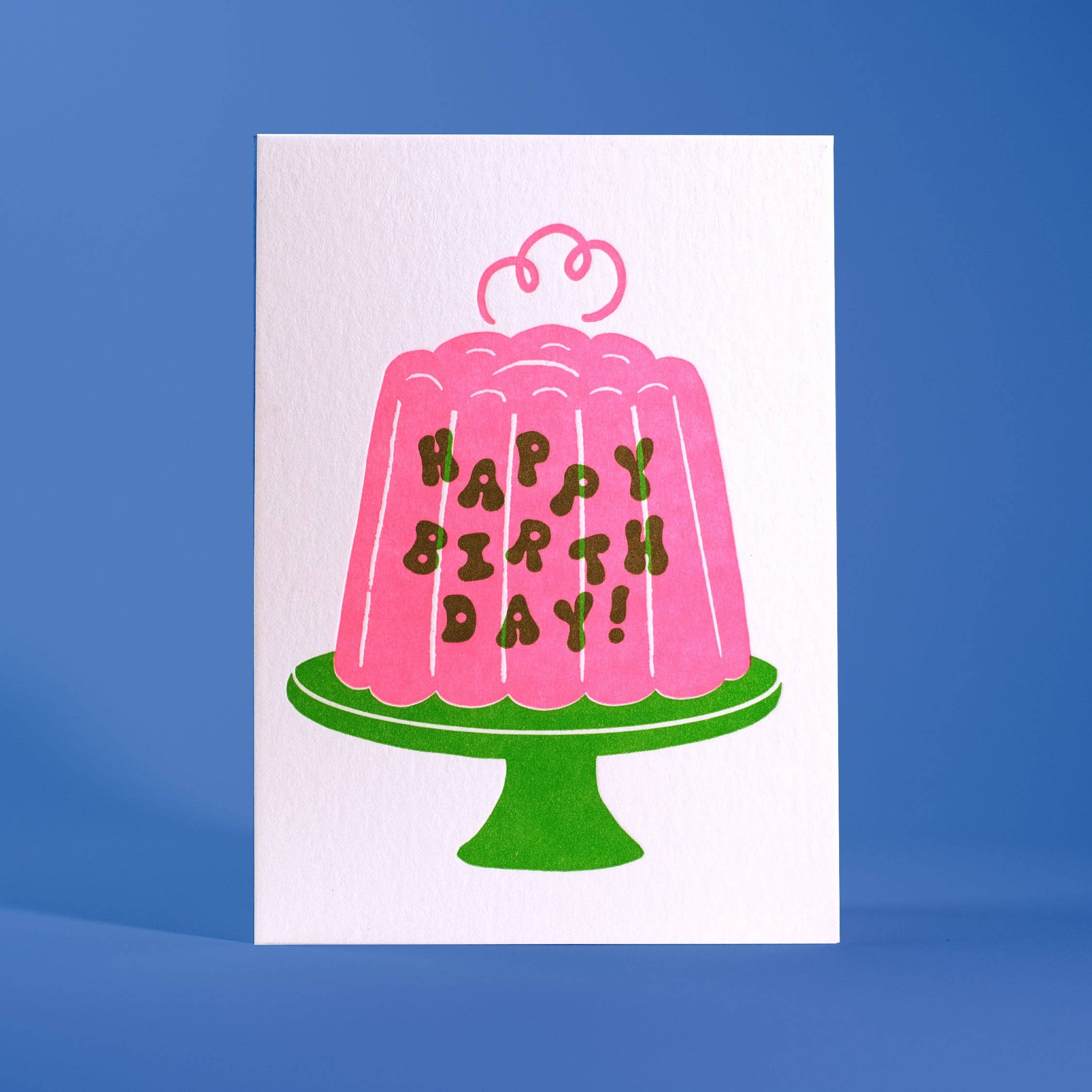 Jello Cake Birthday Letterpress Card