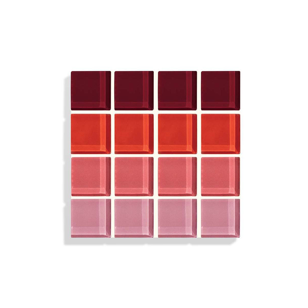Glass Tile Coaster | Ombre Blush