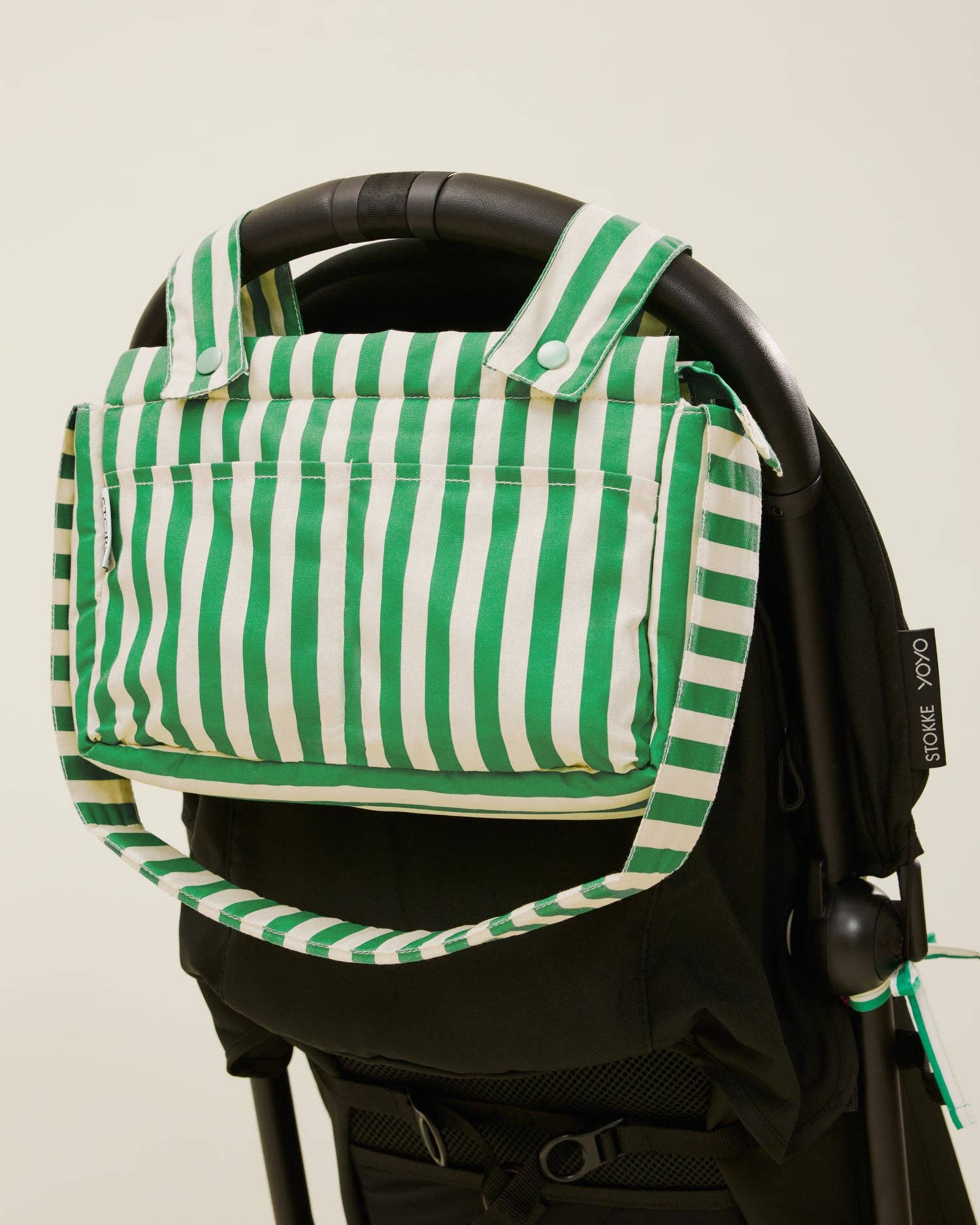 Stroller Party Caddy Bag | Green Stripe