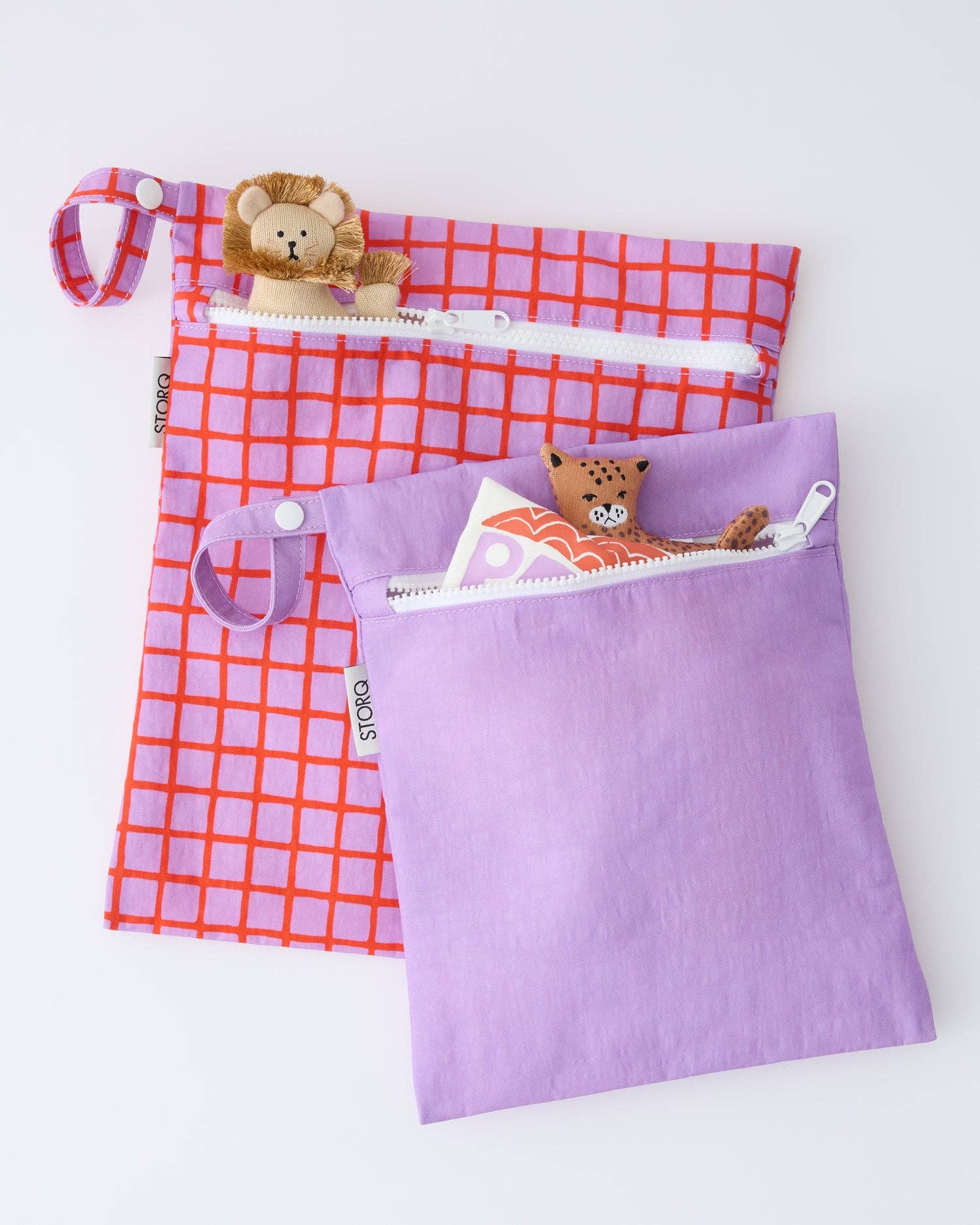 Wet/Dry Bag Set | Orchid Grid