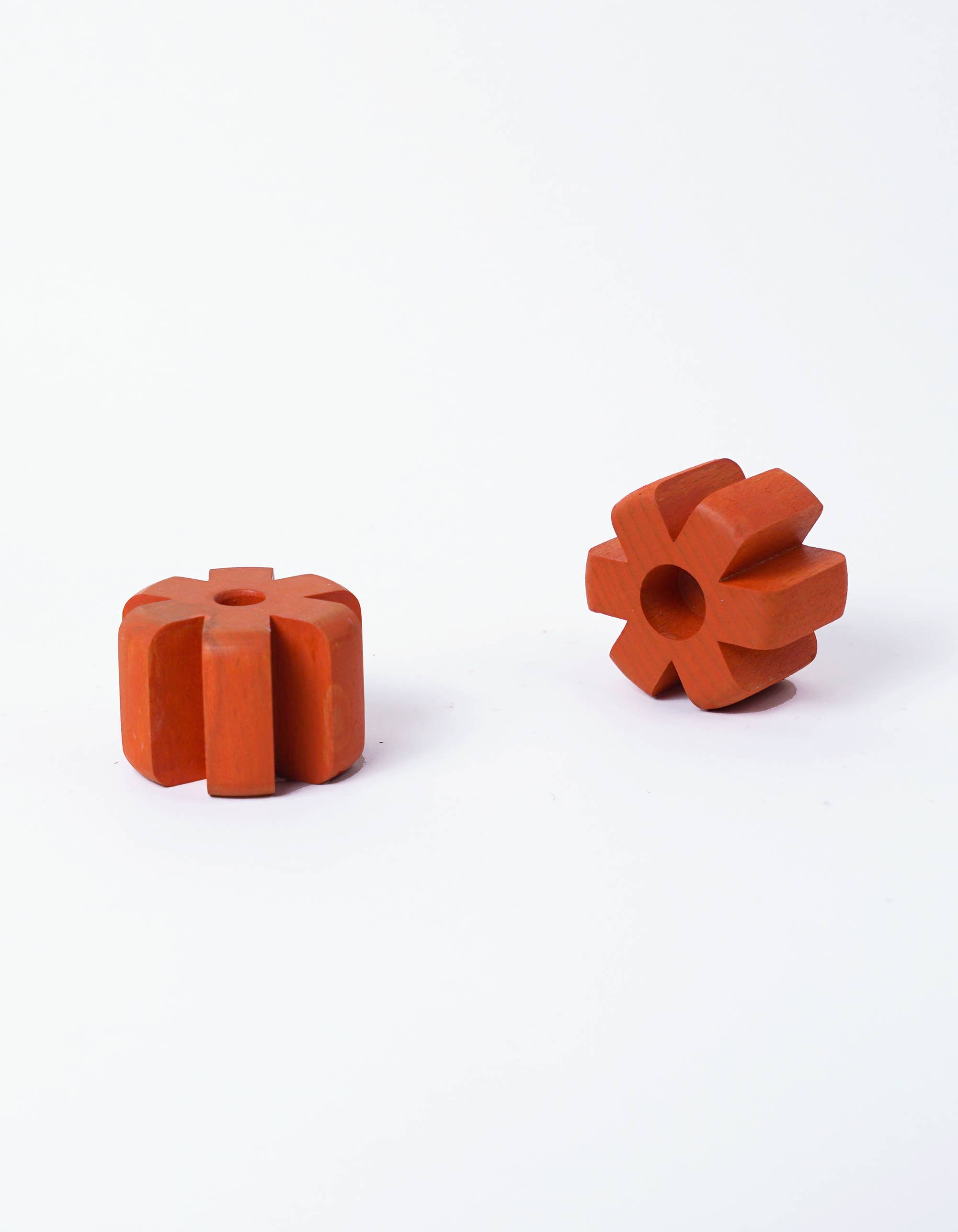 Asterisk Candleholder Pair | Flame