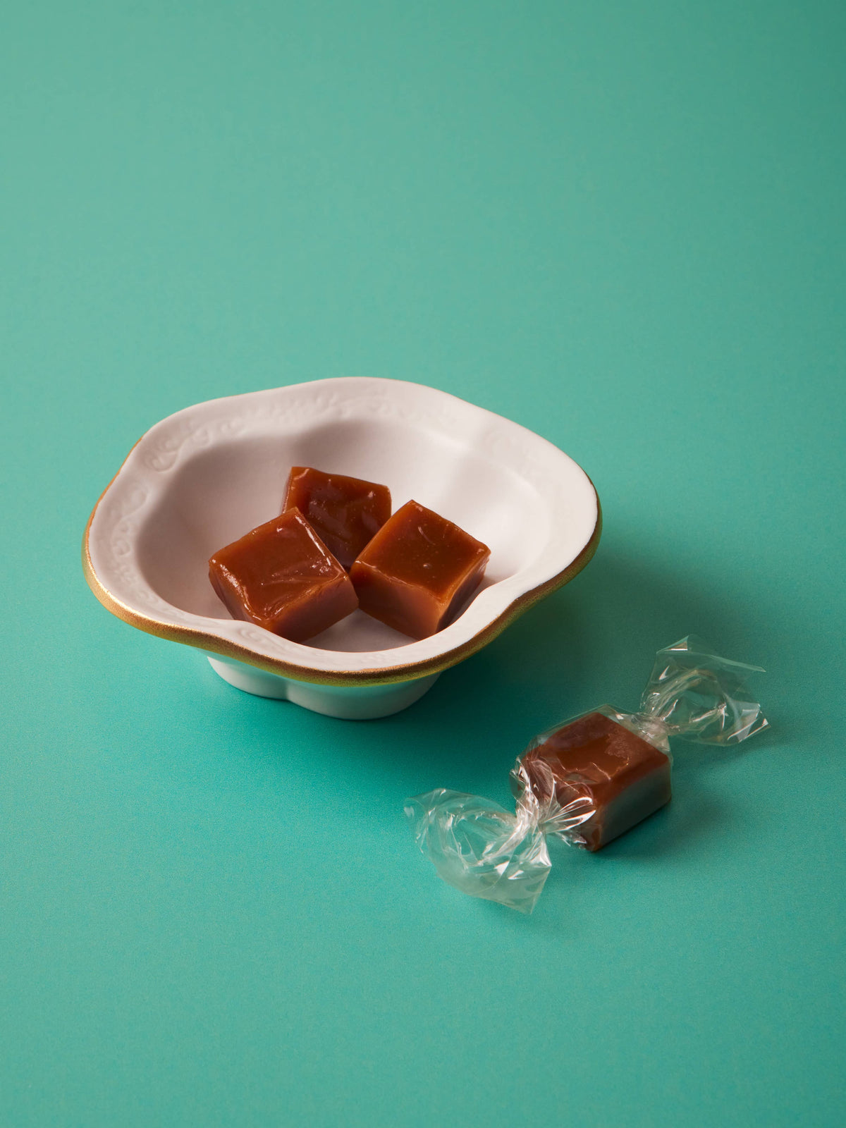 Honey Lavender Caramels: Pink Floral Gift Box