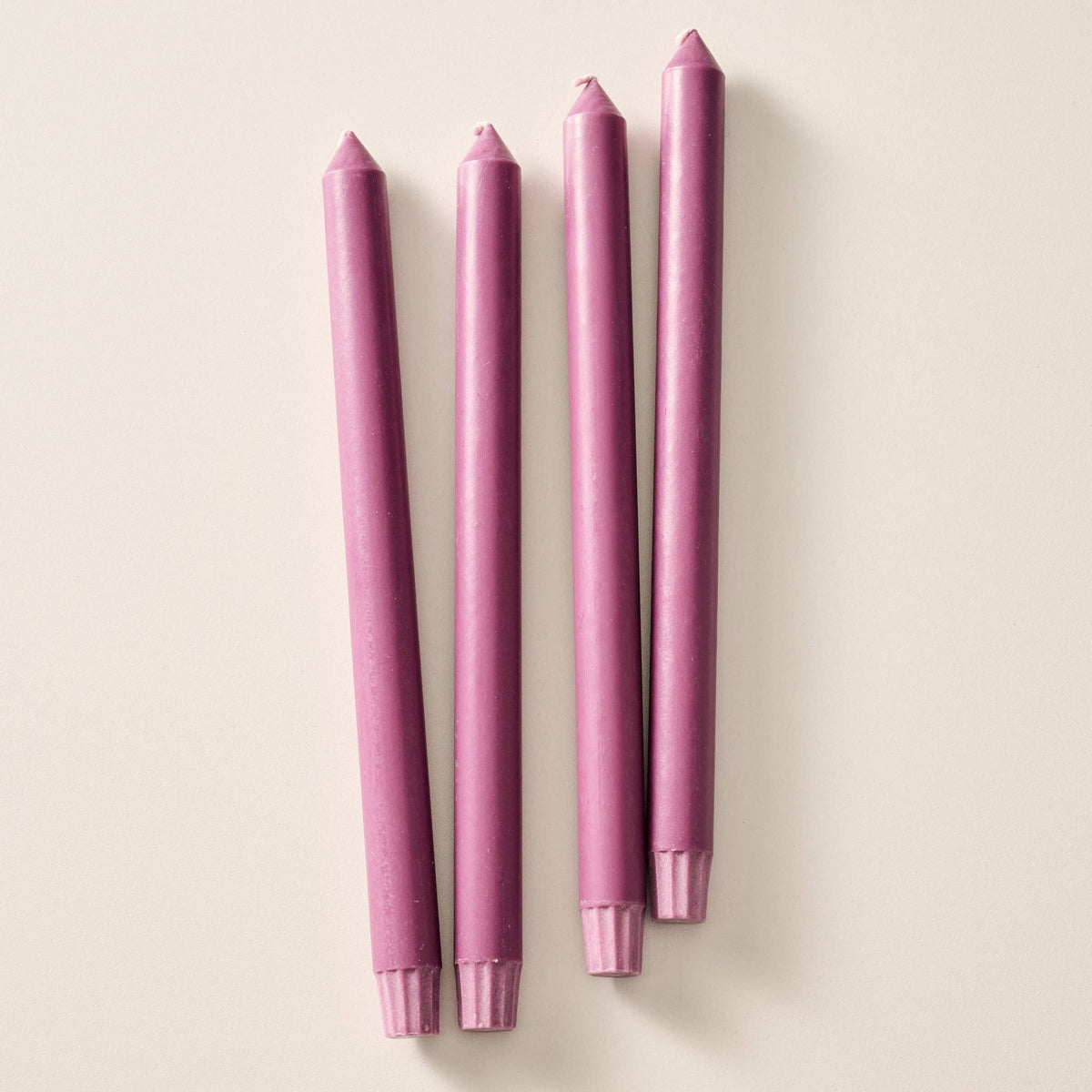 Anget Palm Wax Taper Candles | Set of 4 | Blackberry