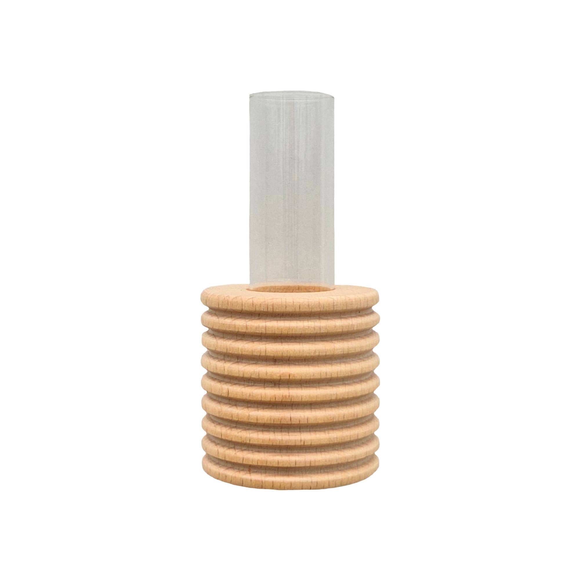Ribble Wall Vase | Natural Wood