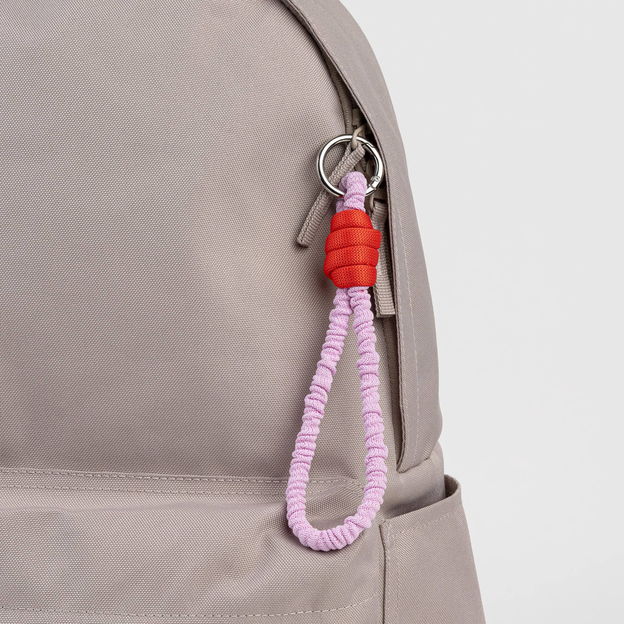 Ruffle Loop Keychain | Poppy Lilac