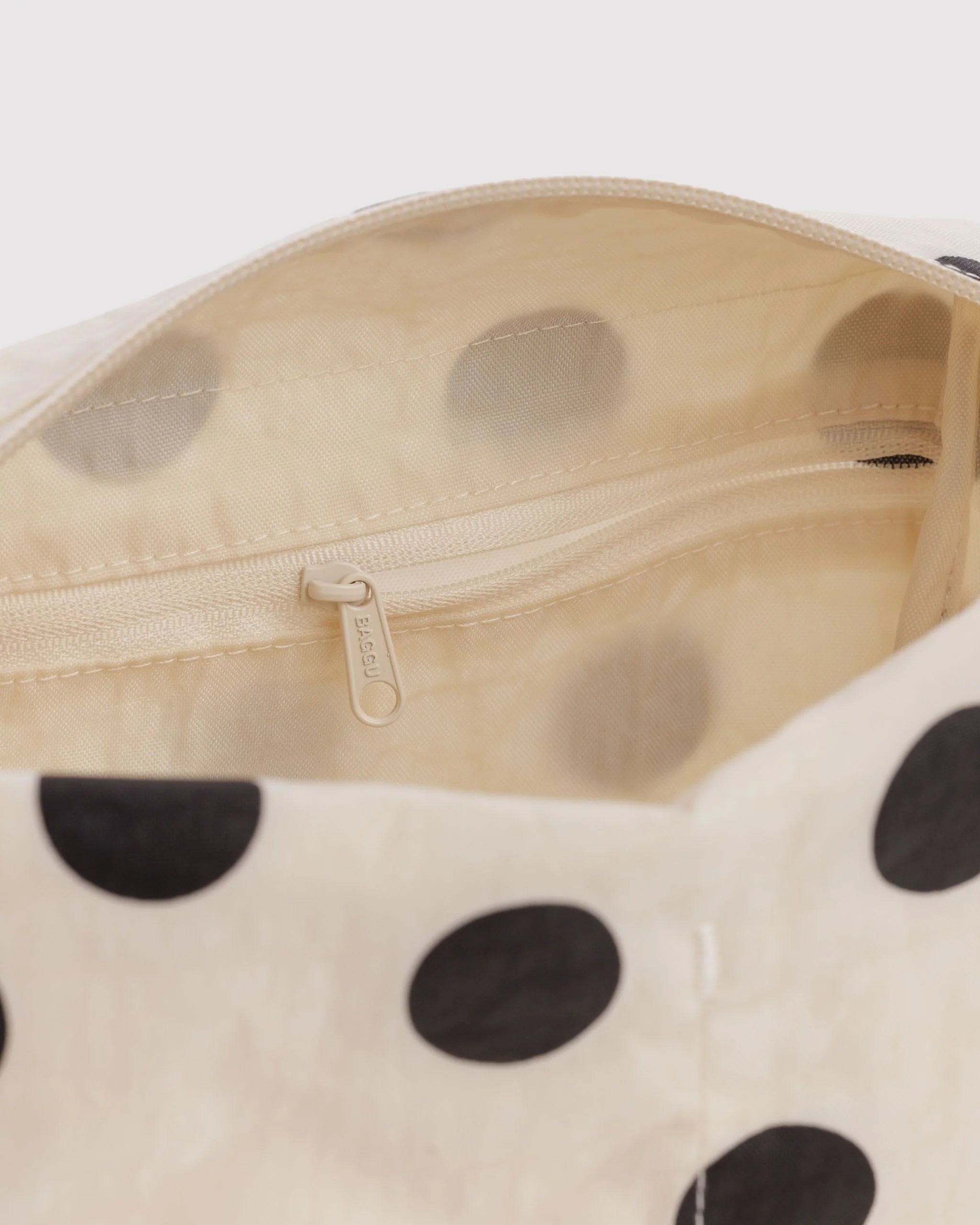 Dopp Kit | Cream and Black Polka Dot