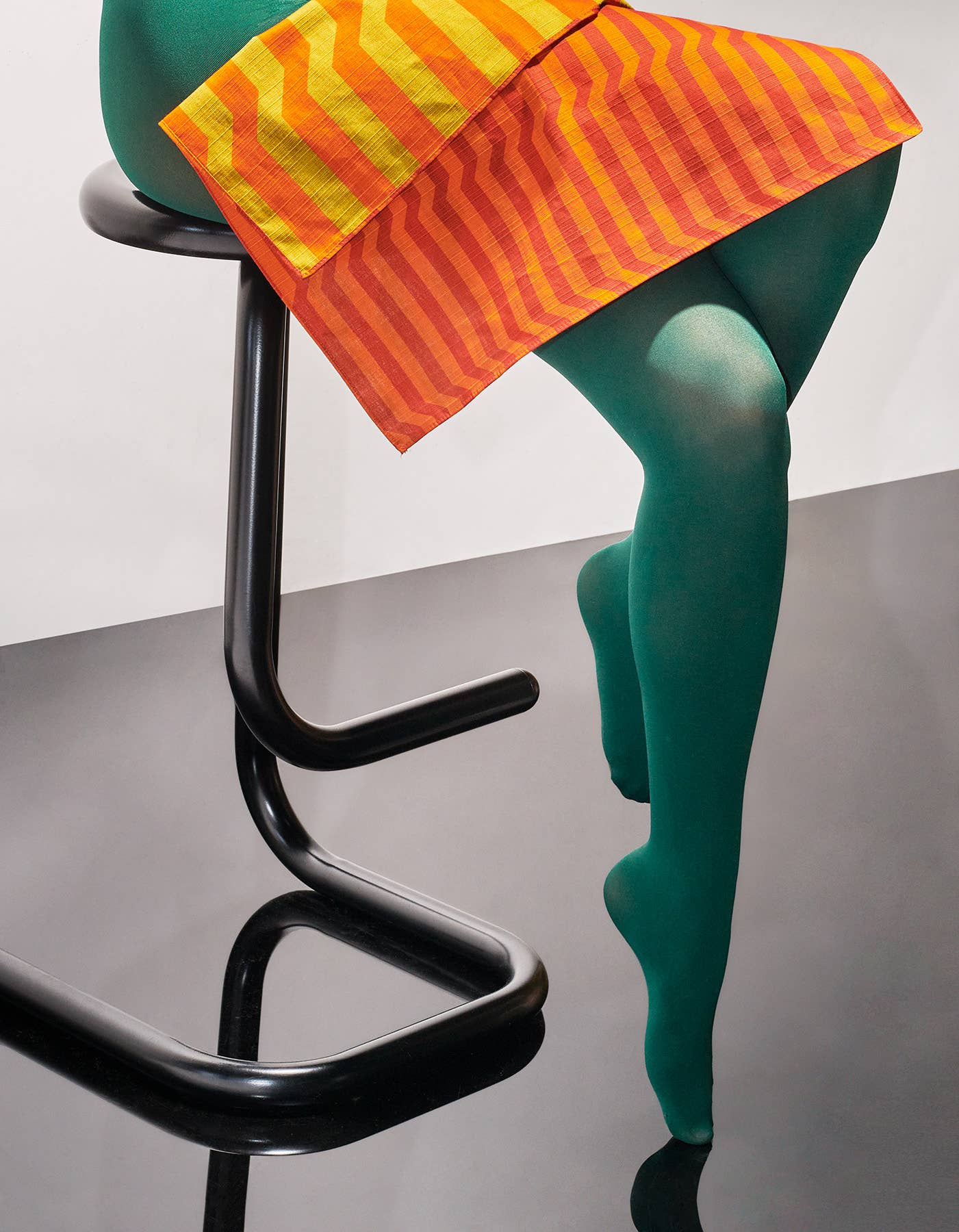 Dinner Napkin Double Sided Stripe Vermillion