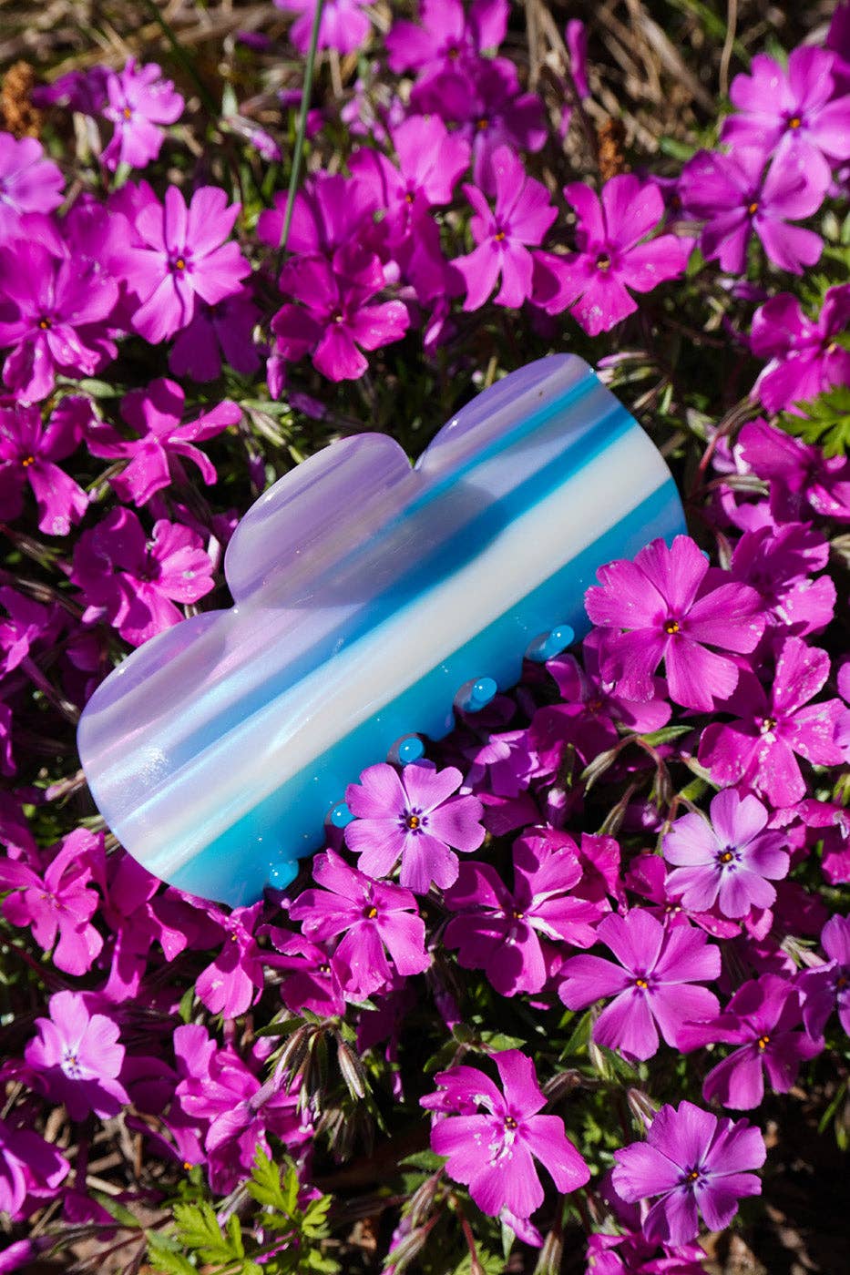 Vase Hair-Claw | Blue Stripes