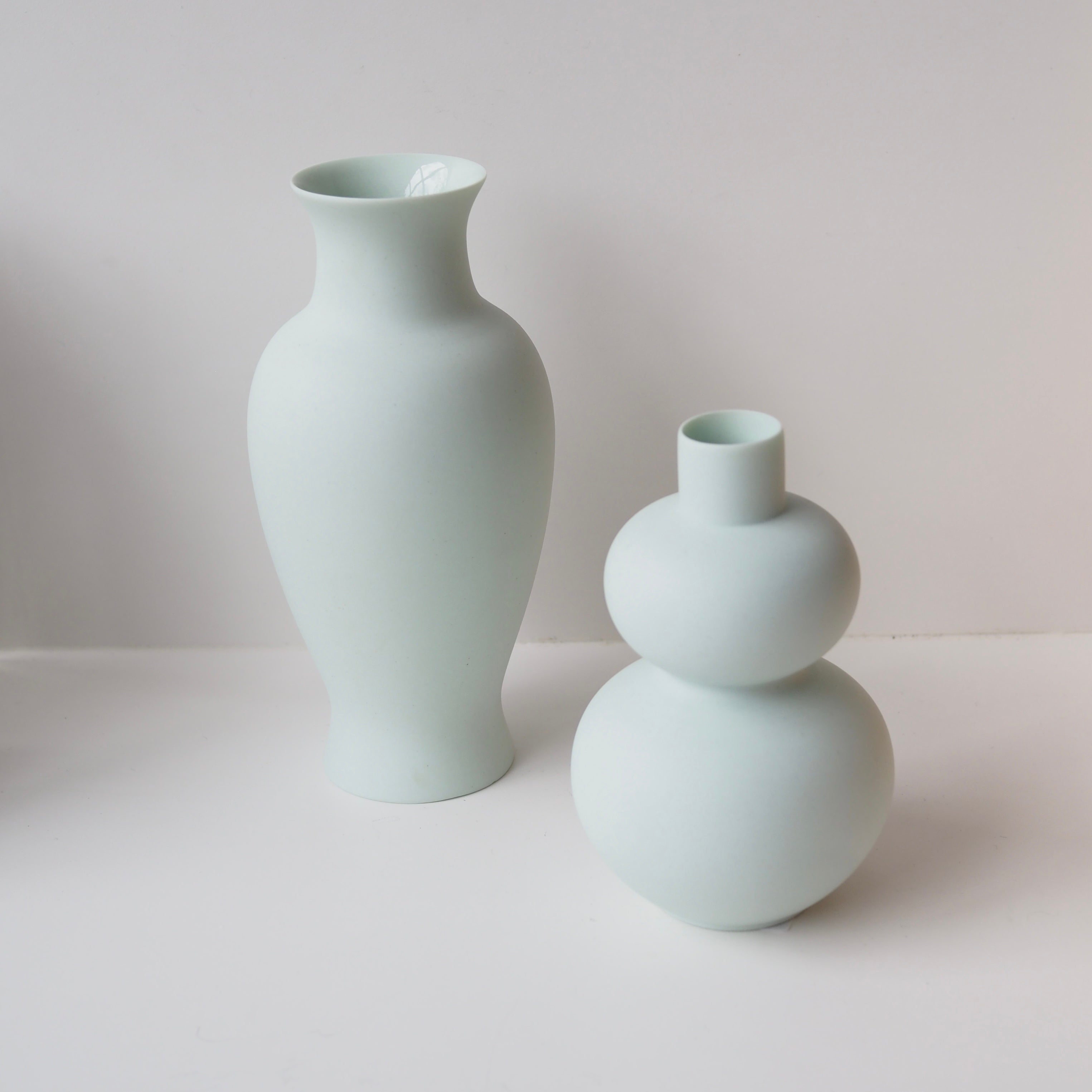 Matte Porcelain Mini Double Lobed Vase