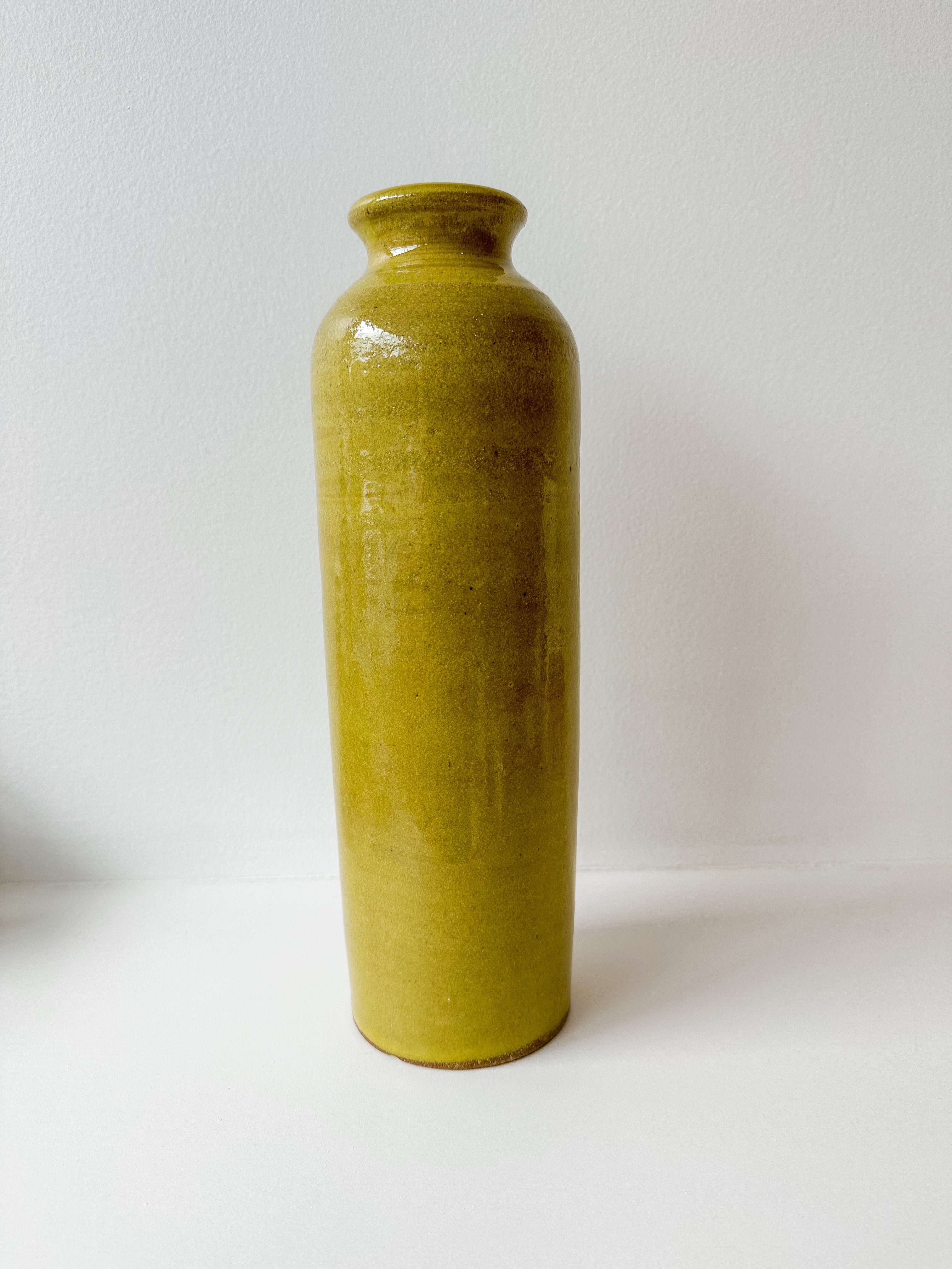 Tall Yellow Vase