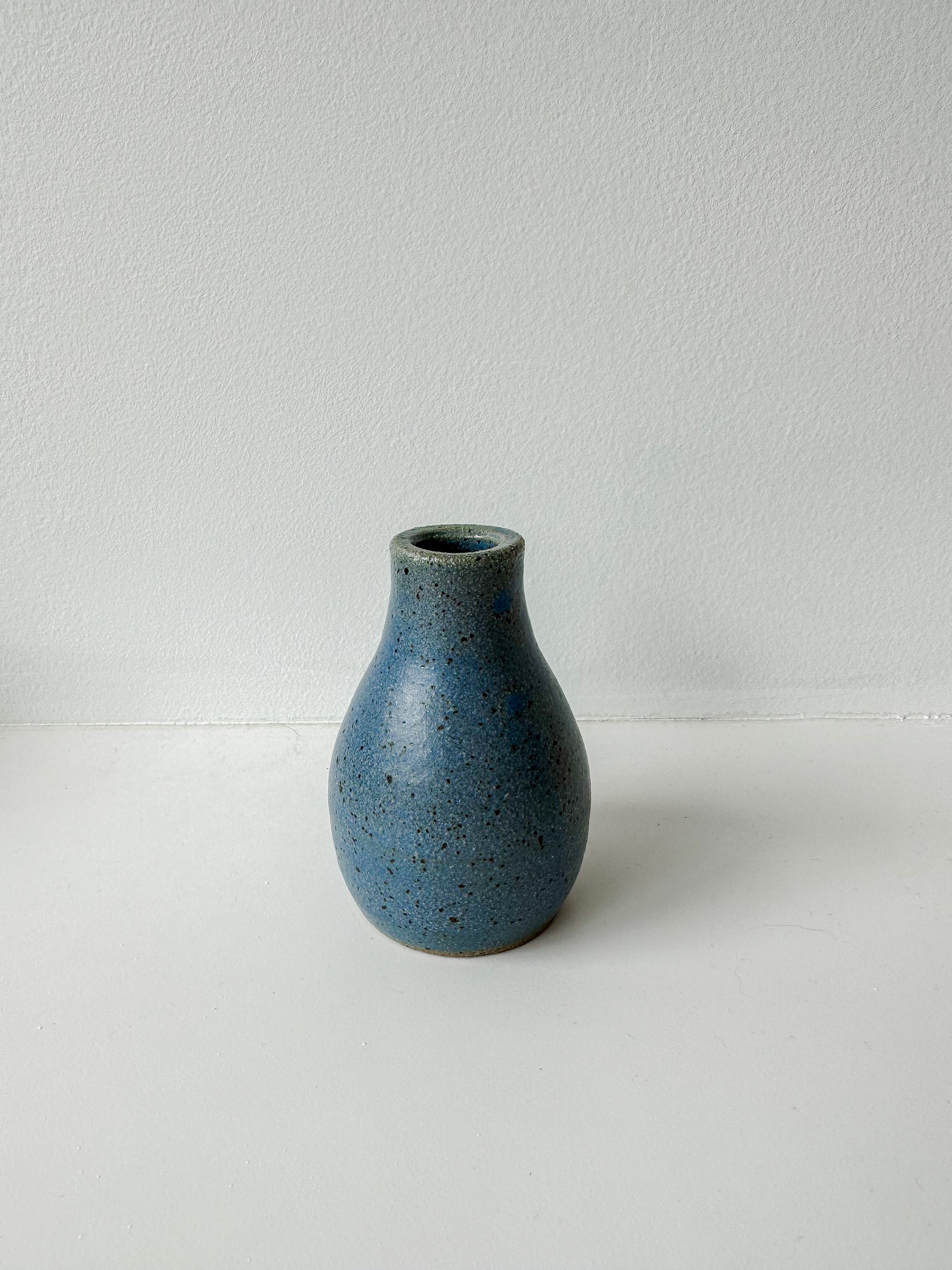 Small Speckled Blue Vase