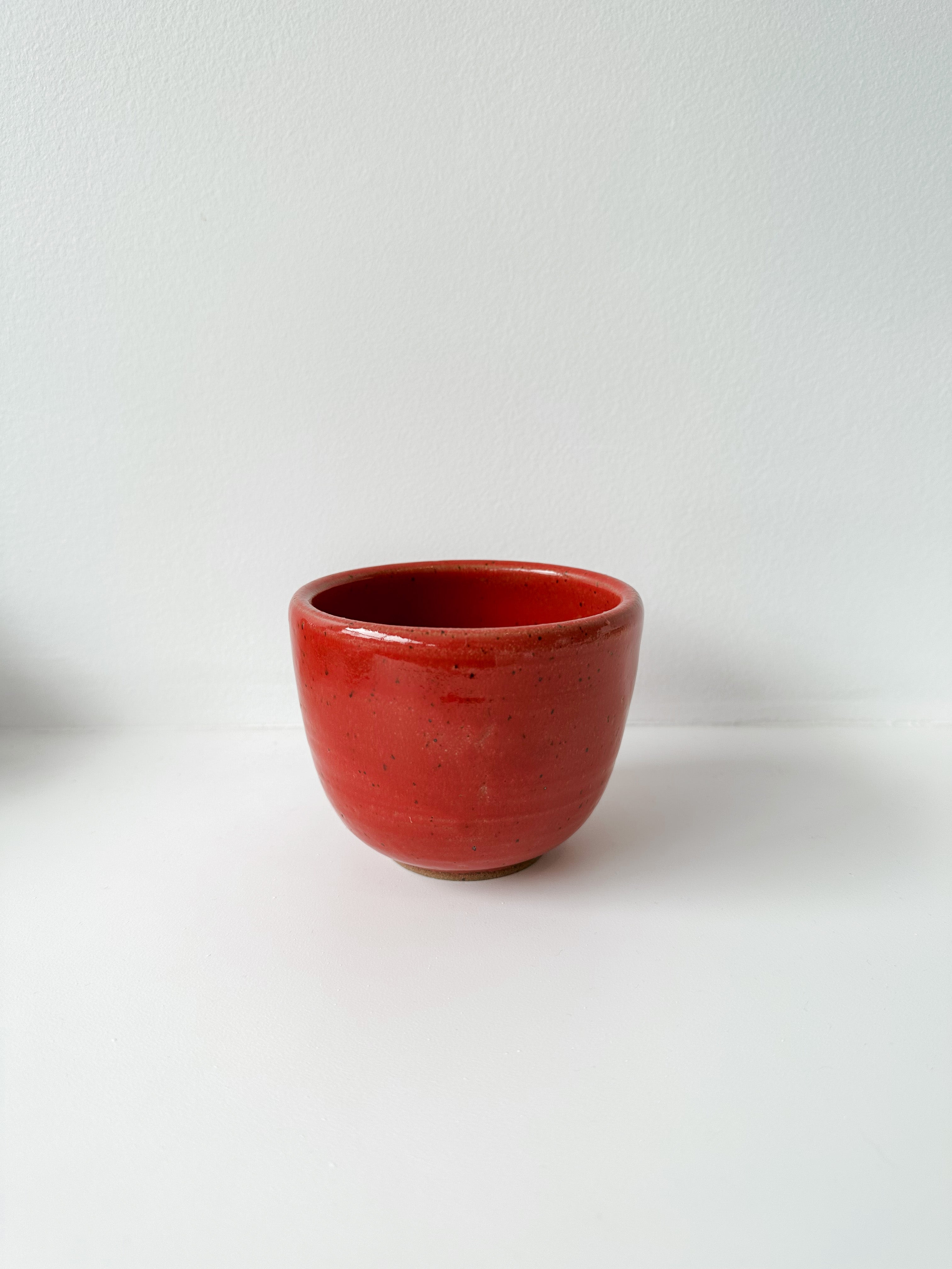 Speckled Red Stoneware Planter/Bowl