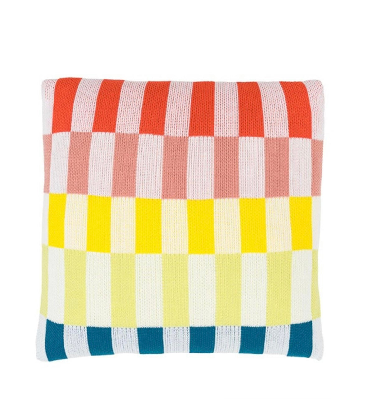 Rainbow Albers Checkerboard Pillow