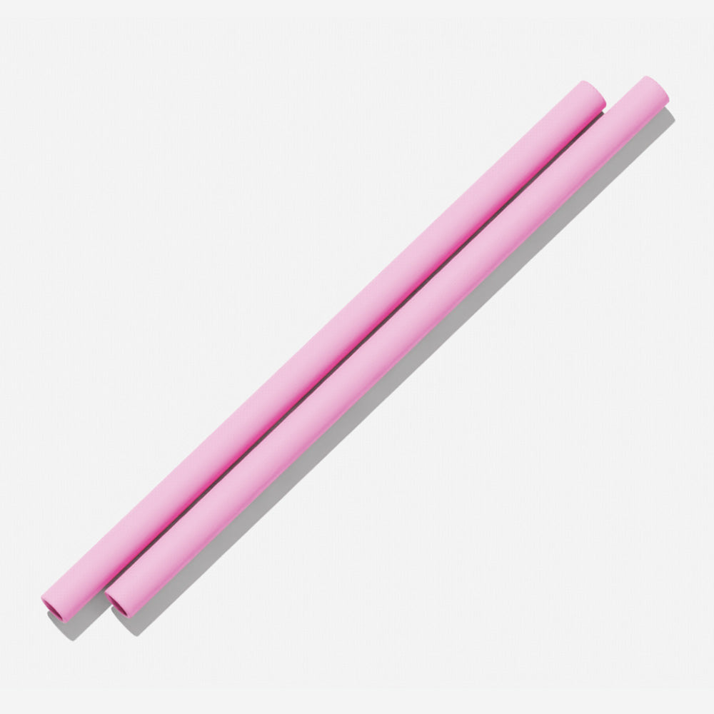 Bubblegum Silicone Straws