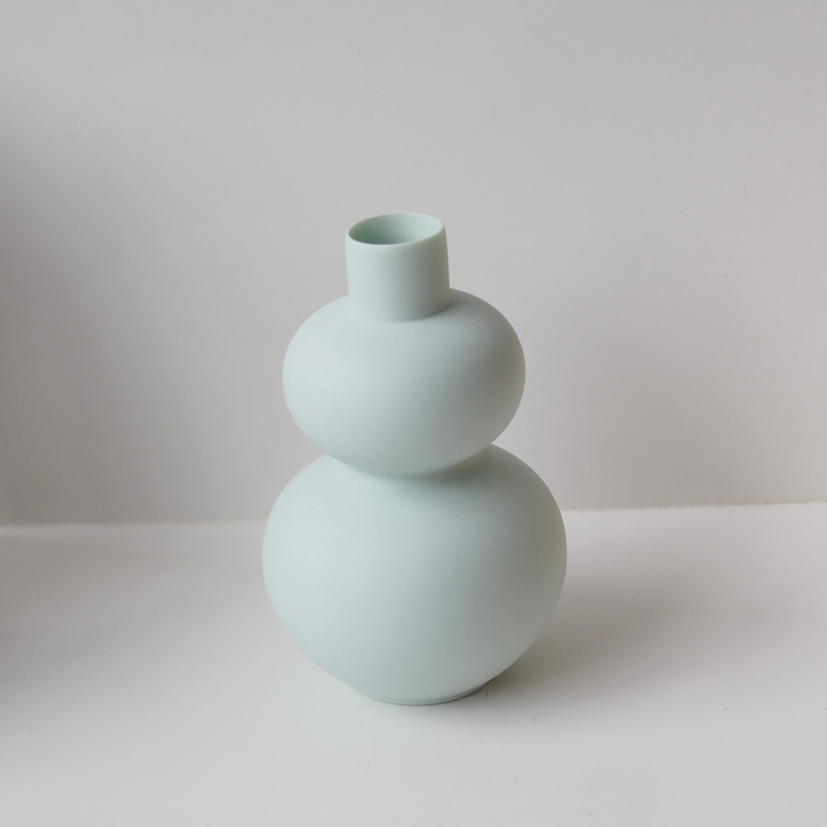 Matte Porcelain Mini Double Lobed Vase