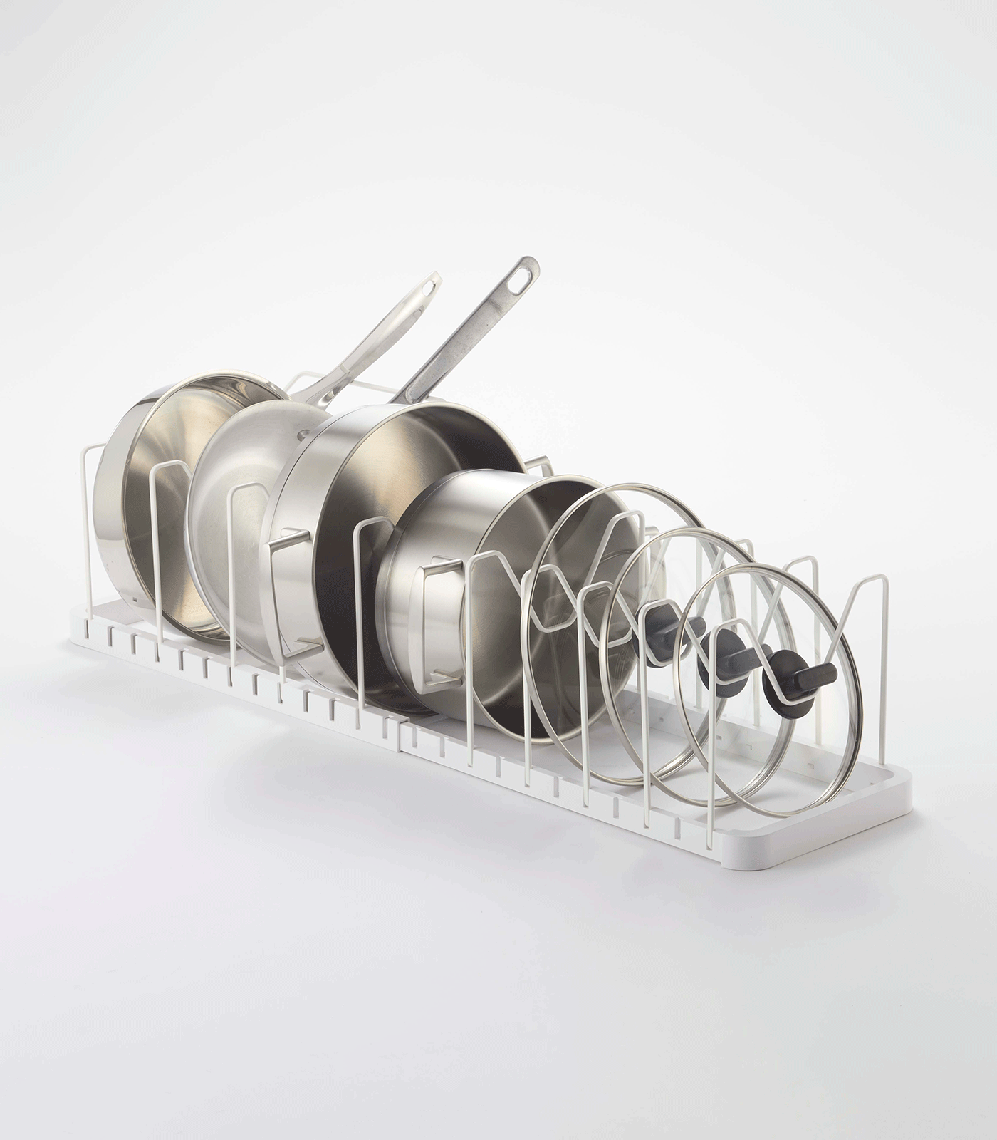 Adjustable Pot Lid Organizer